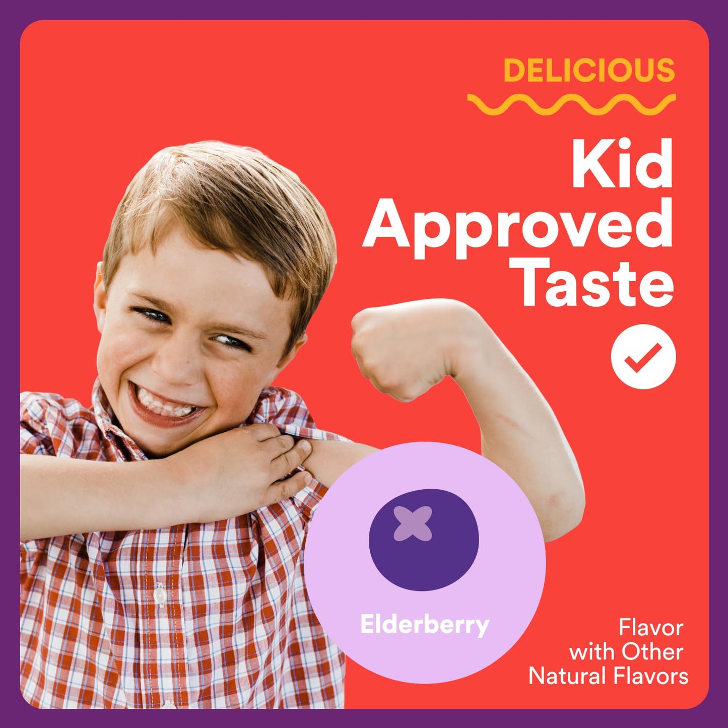 SmartyPants Kids Immunity Elderberry Gummies 60 Count