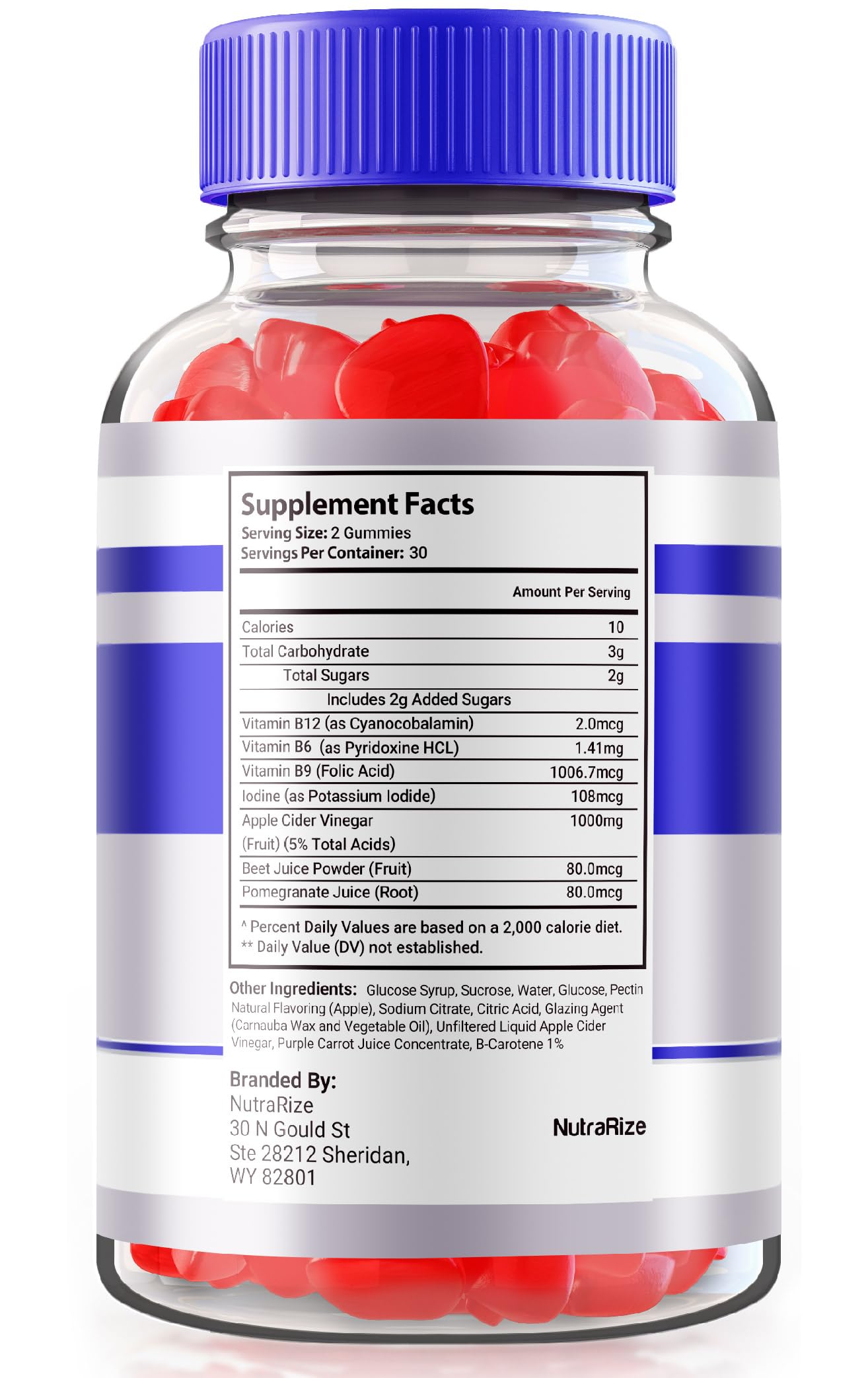 NutraRize EZ Carbo Keto Gummies, 120 Gummies