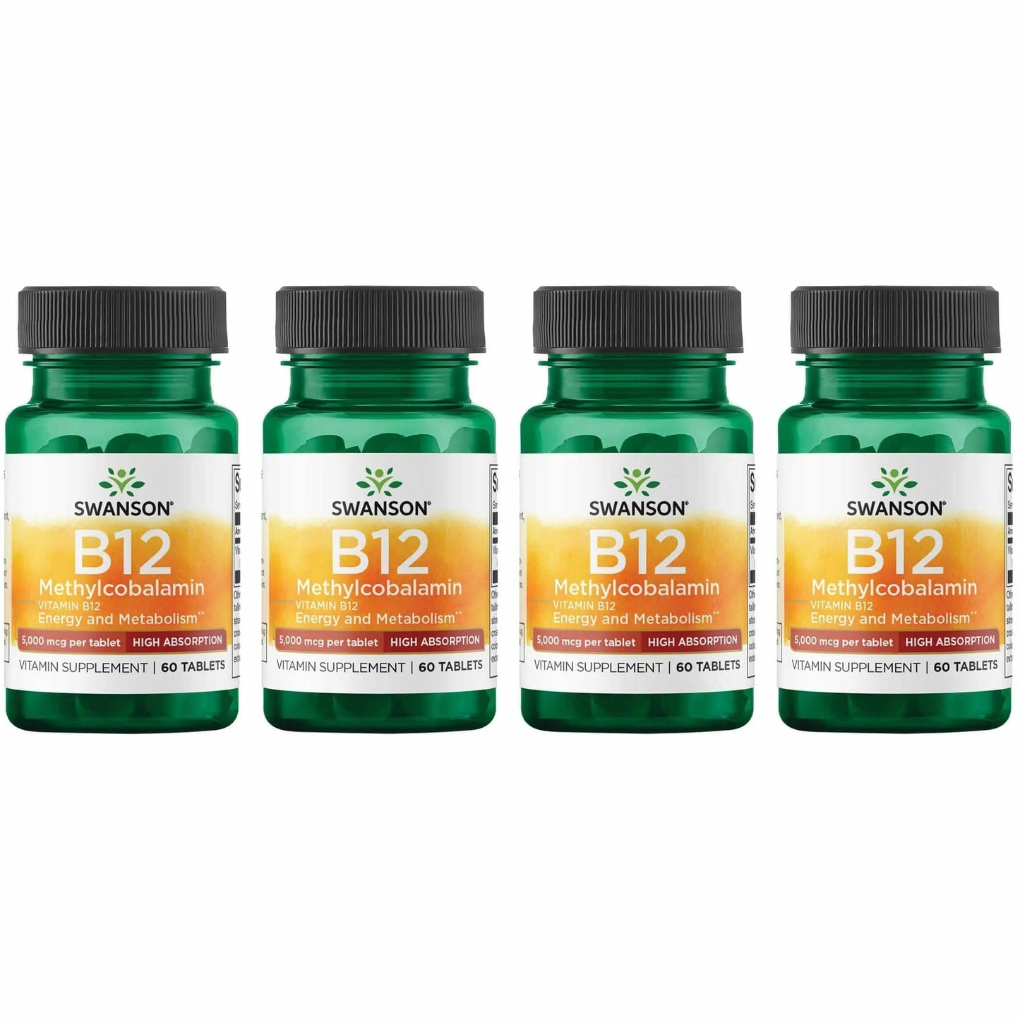 Swanson Vitamin B-12 Methylcobalamin High Absorption 5000 mcg Tablets 240