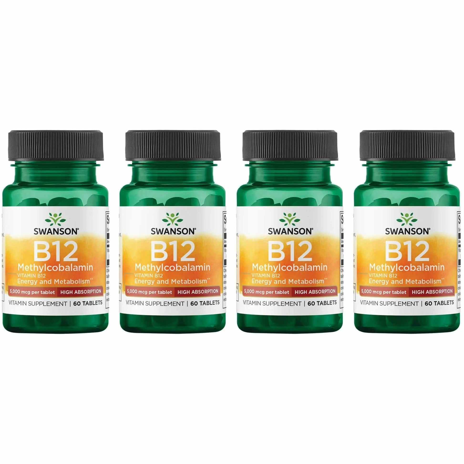 Swanson Vitamin B-12 Methylcobalamin High Absorption 5000 mcg Tablets 240