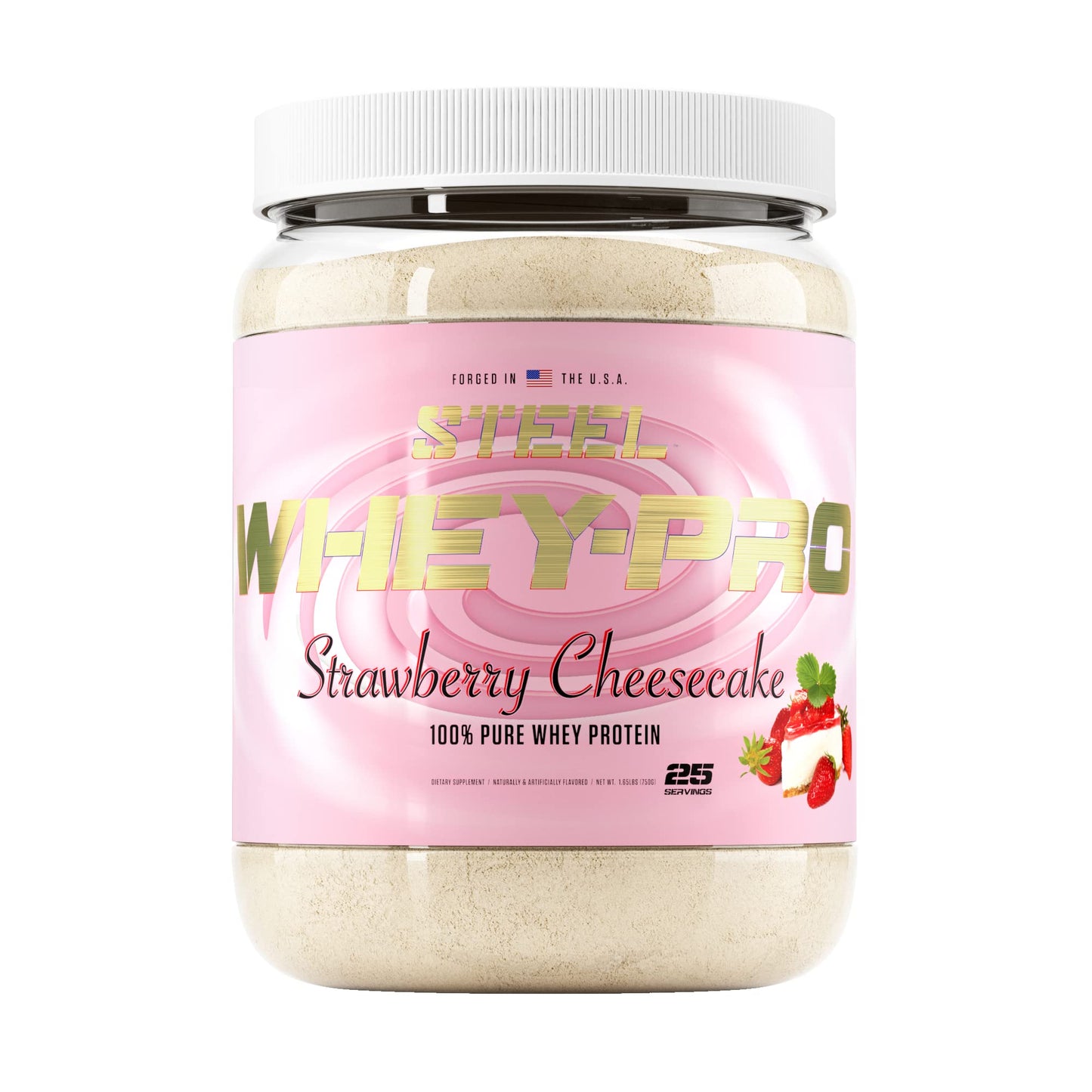 Steel Supplements Whey-Pro Whey Protein Powder, 1.65 lbs
