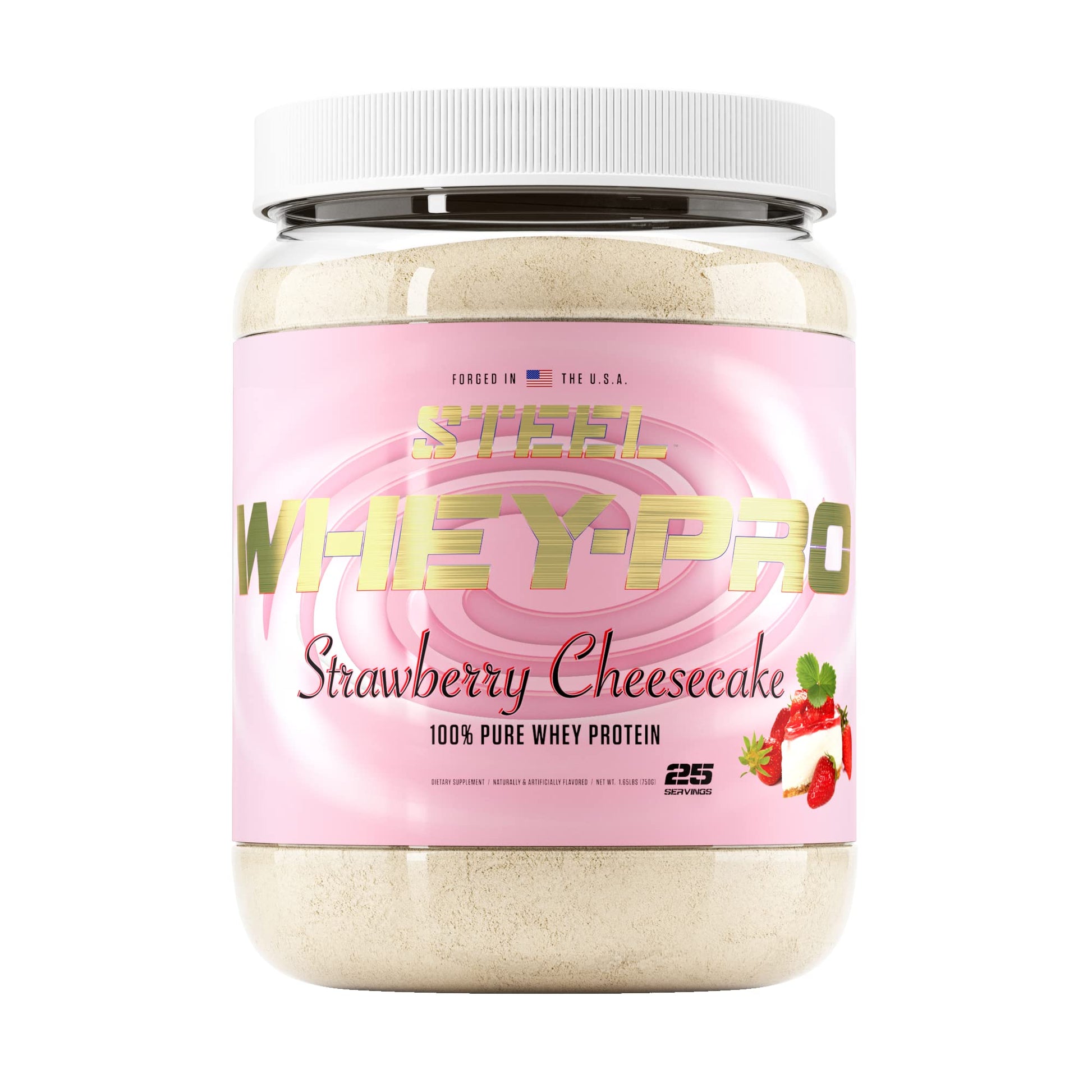 Steel Supplements Whey-Pro Whey Protein Powder, 1.65 lbs