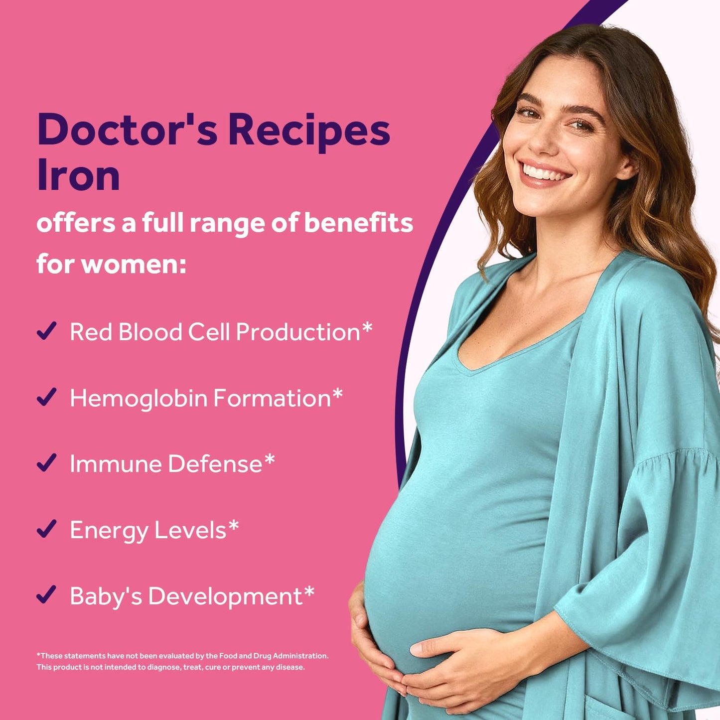 Doctor's Recipes Iron Supplement for Pregnant Women 60 Capsules