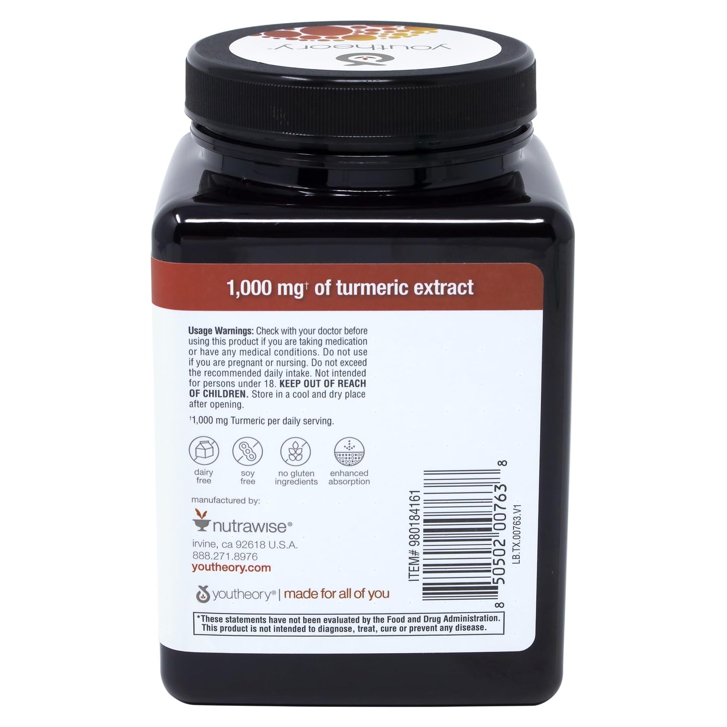 Youtheory Turmeric Extra Strength Capsules 150 Count