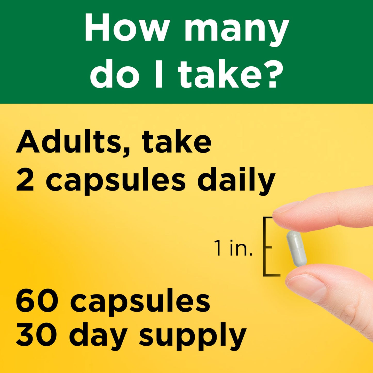 Nature Made Magnesium Glycinate 200 mg per Serving Capsule, 60 Count