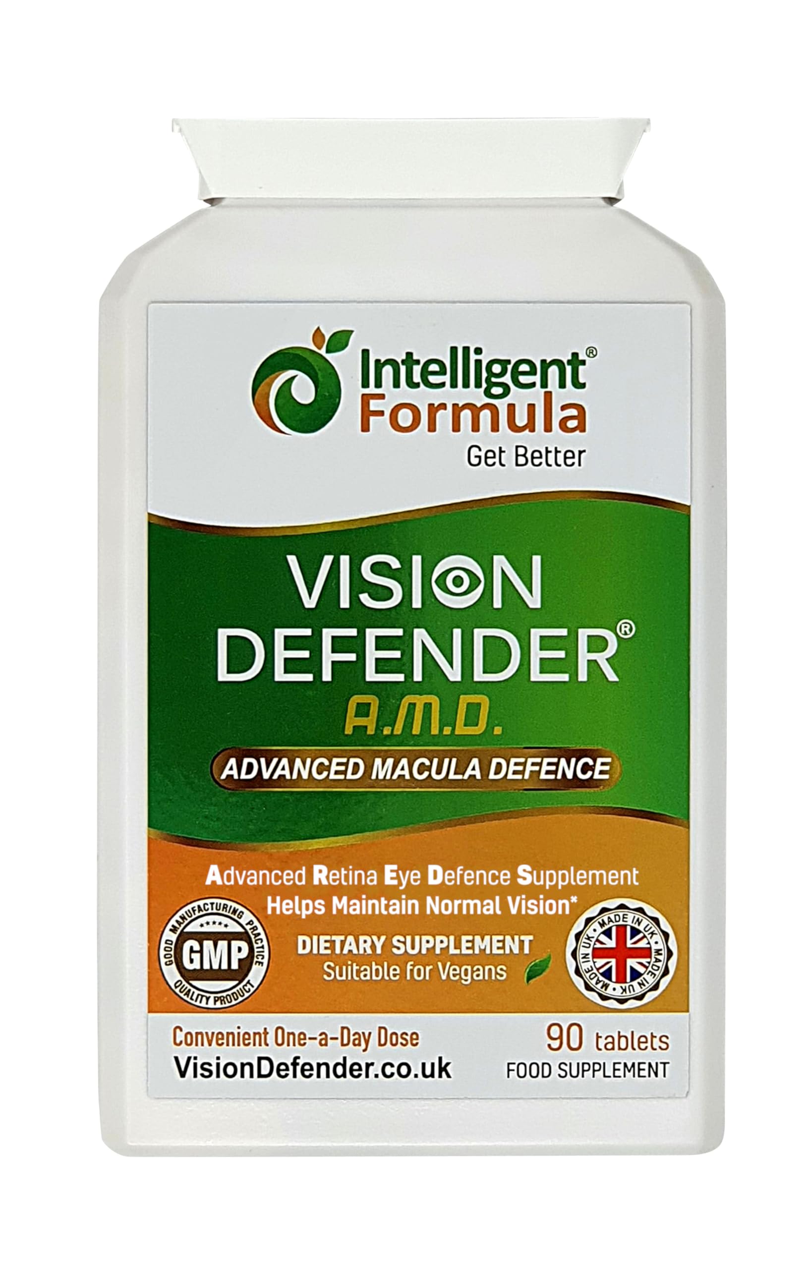 Intelligent Formula Vision Defender AMD AREDS2 Eye Vitamins 90 Tablets