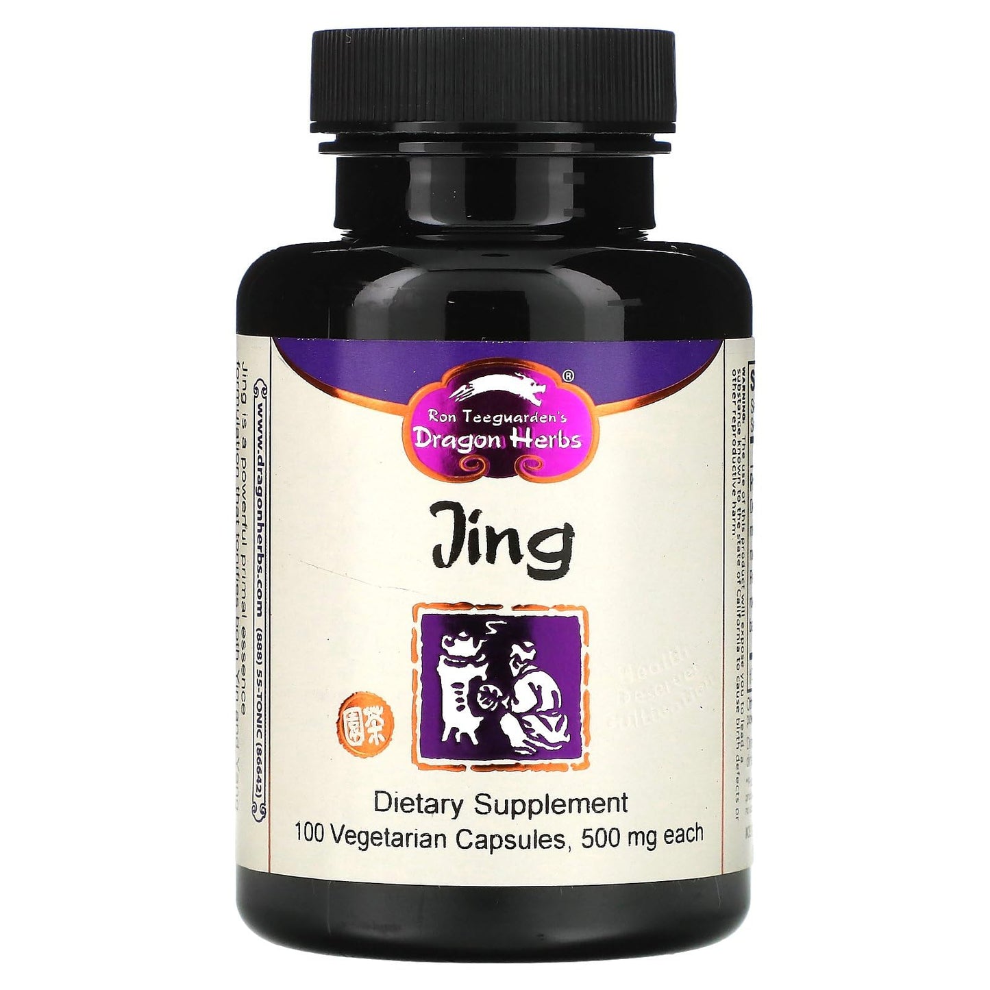 Dragon Herbs Jing 500 mg Capsules 100 Count