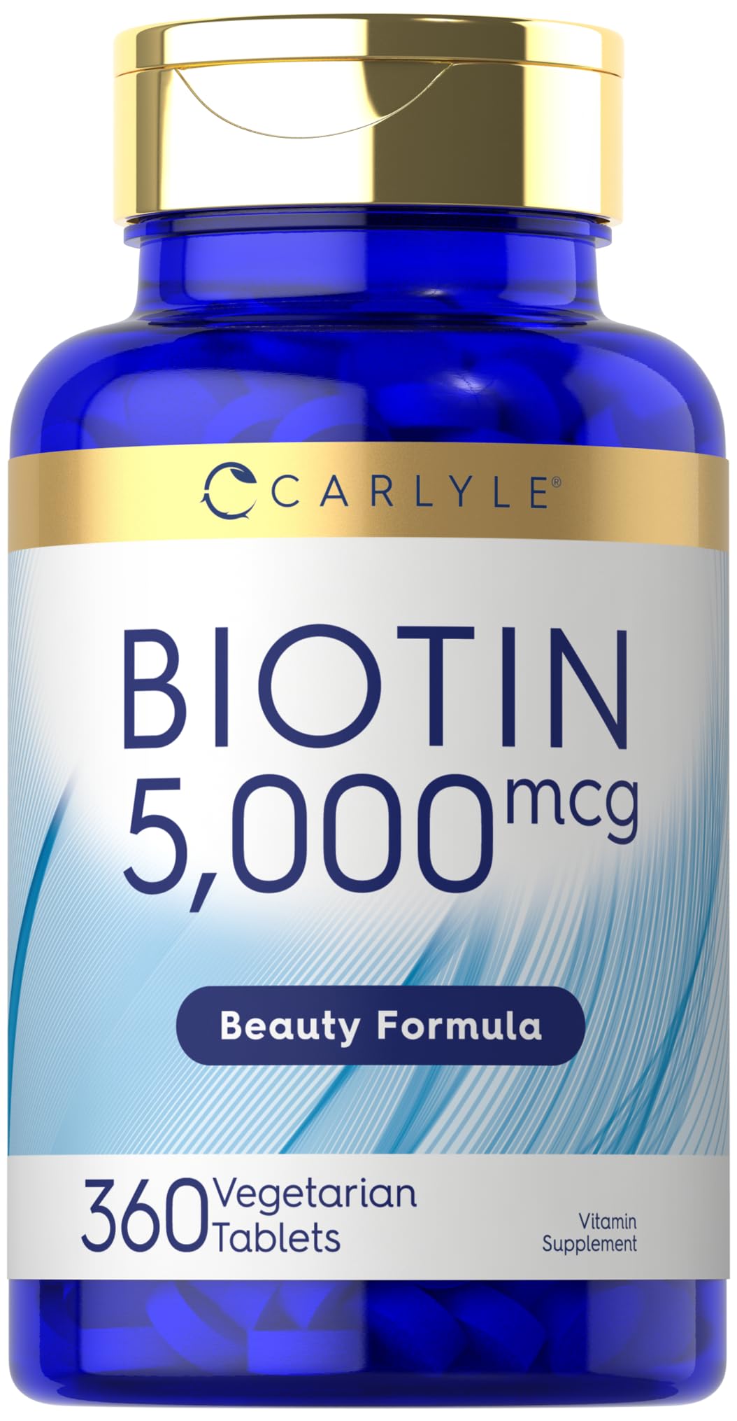 Carlyle Biotin 5000mcg for Hair, Skin, and Nails Tablets 360