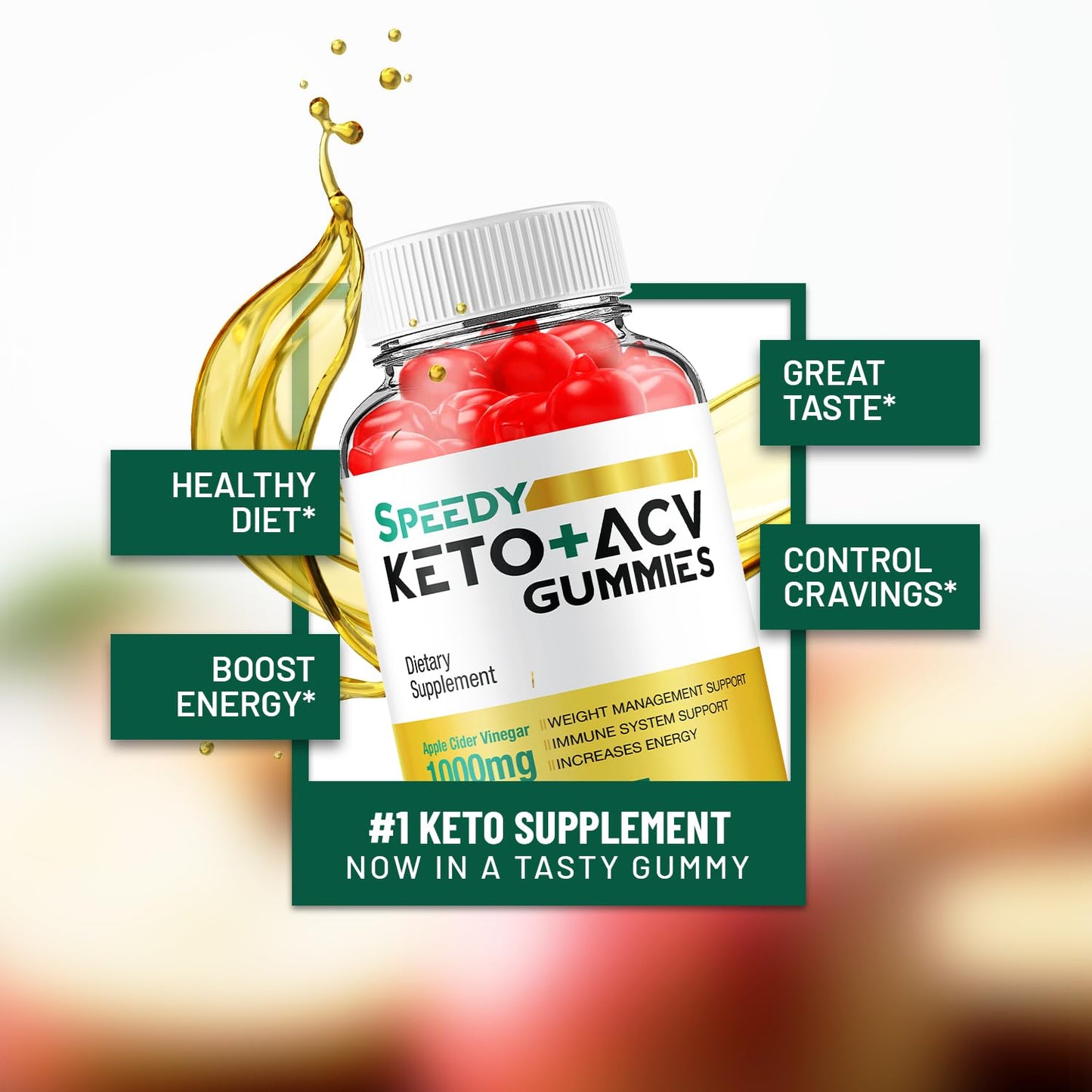 Indelo Speedy Keto ACV Gummies, 120 Gummies