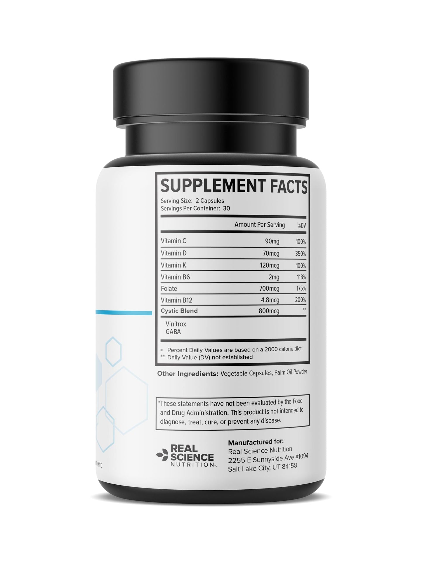 Real Science Nutrition Cystic Miracle Capsule, 60 Count