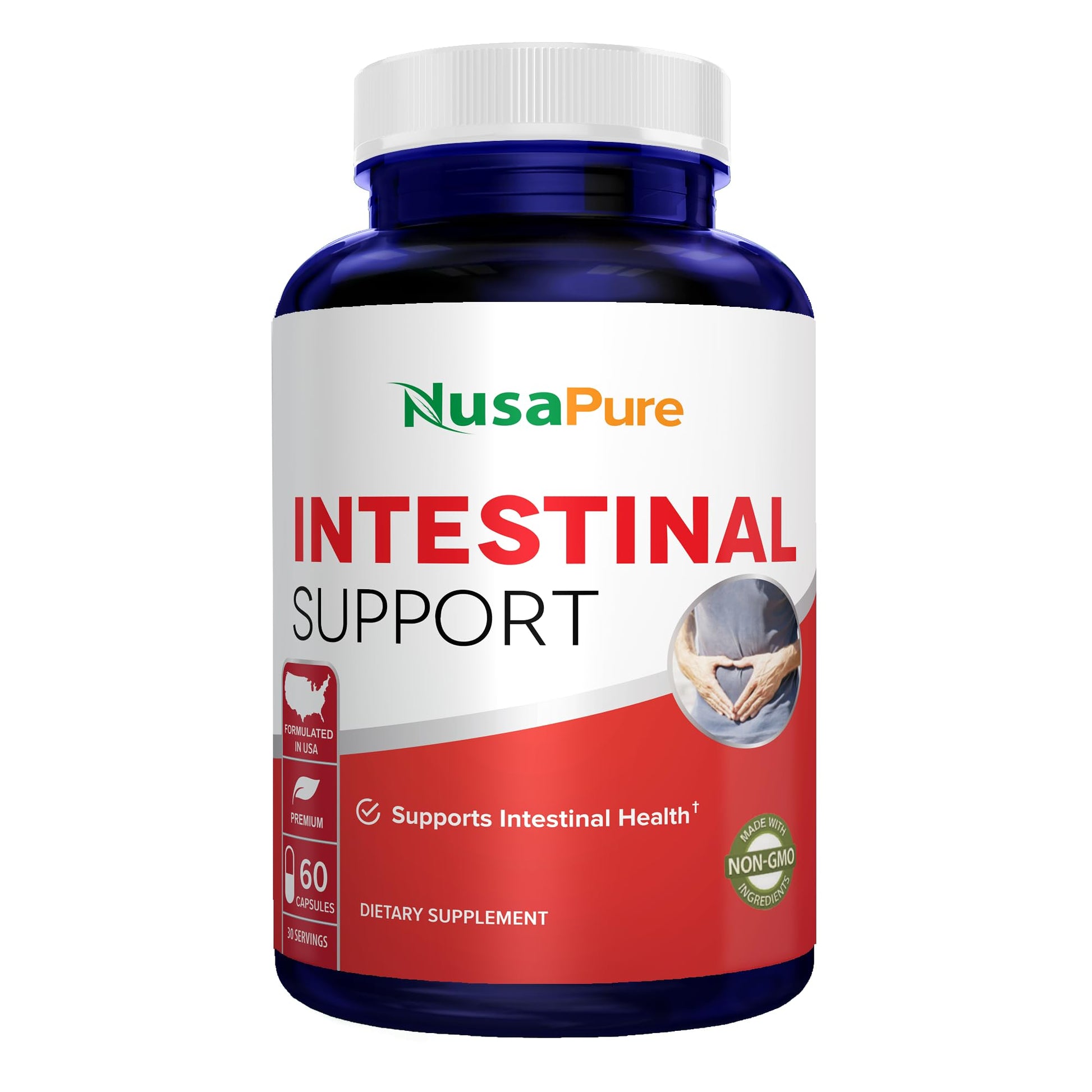 NusaPure Intestinal Support Capsules 60 Count