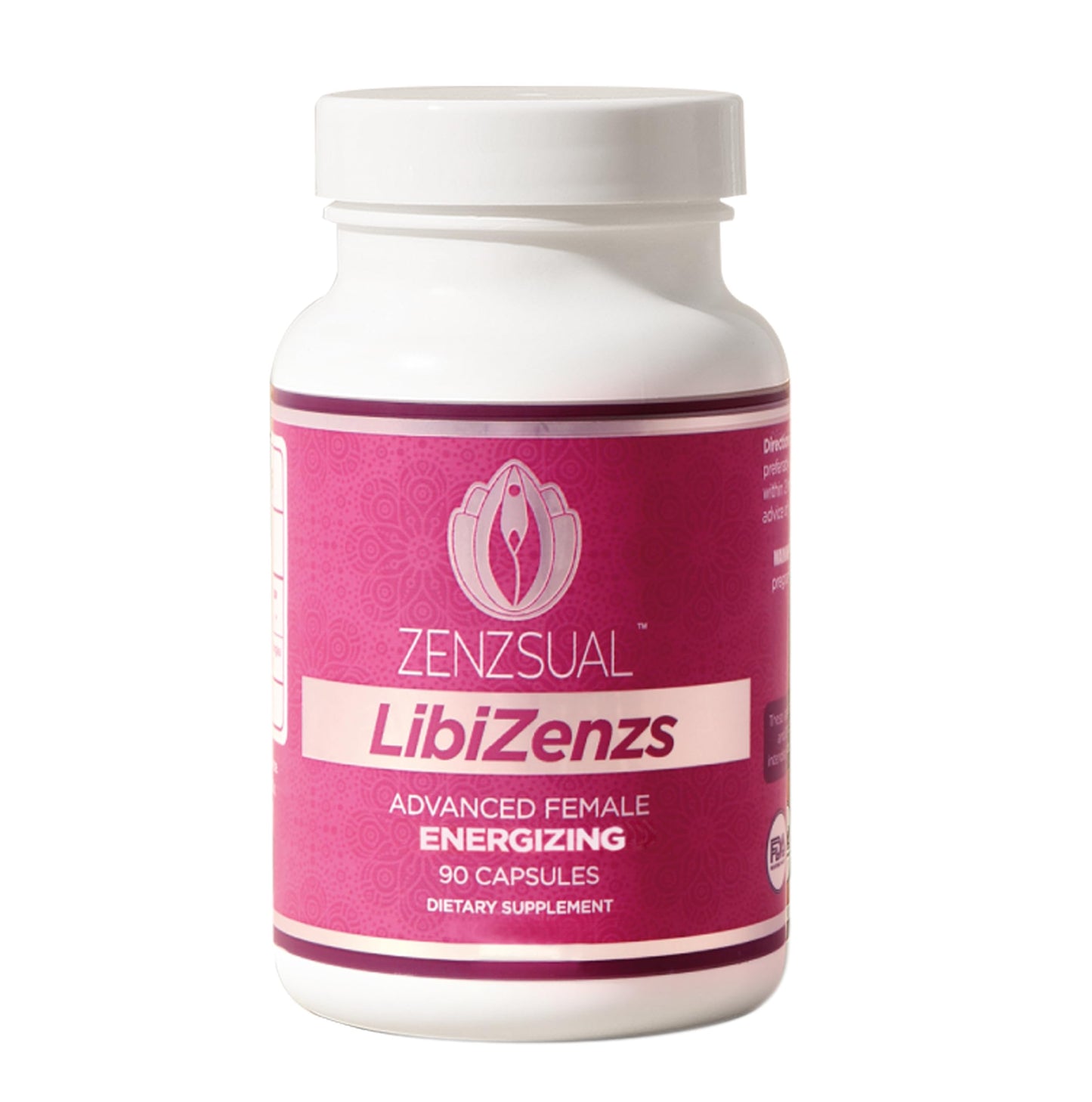 ZENZSUAL Libizenzs Plant-Based Energy Support Supplement for Women – Caffeine-Free with Maca Root, Ashwagandha & Ginseng – Supports Daily Stamina, Focus & Well-Being – 90 Vegan Capsules