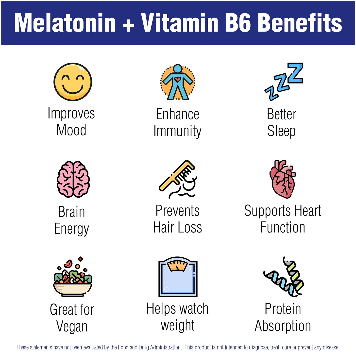 Natural Systems Naturasys Melatonin 3 mg + Vitamin B6 Supplement, 60 Capsules