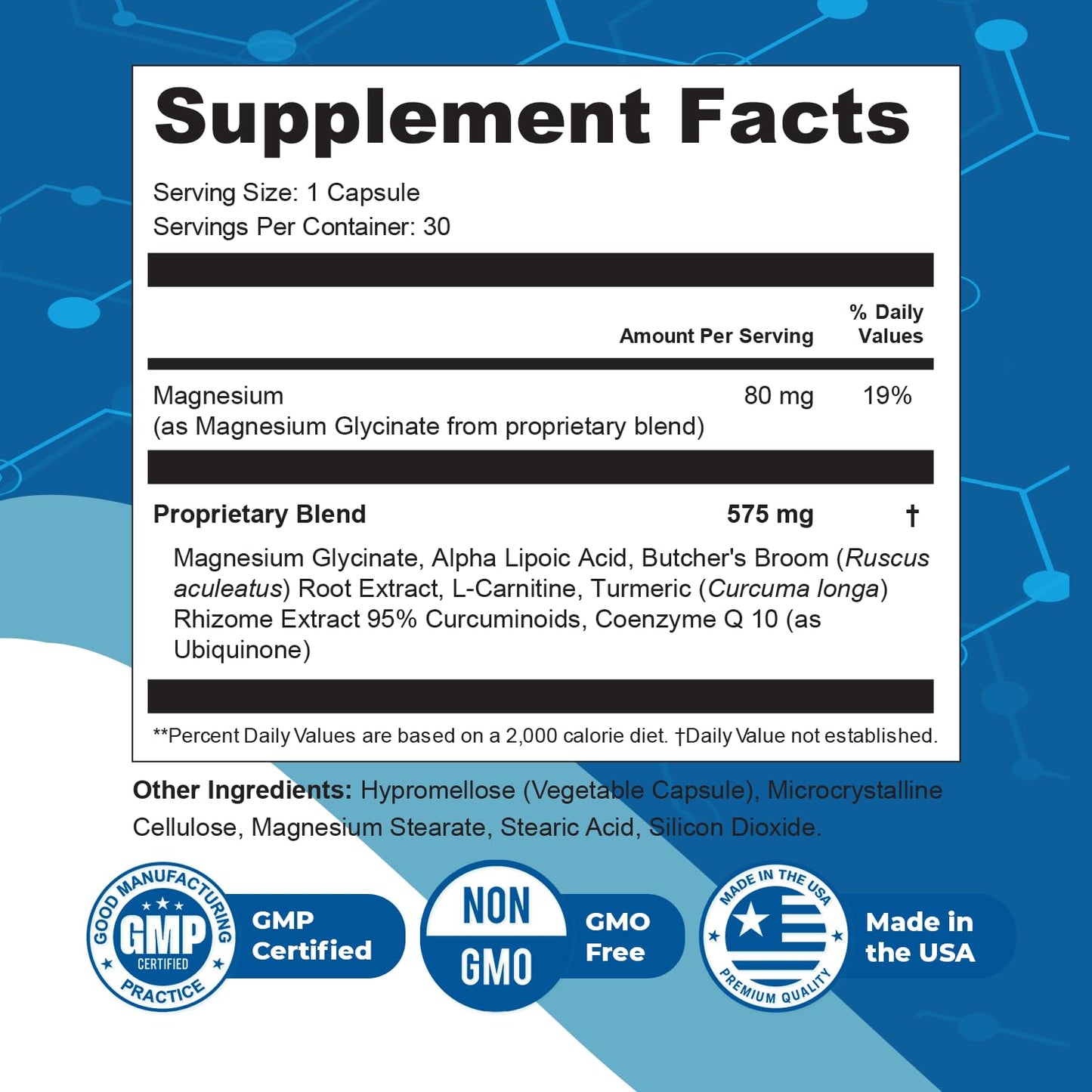 Orby NerveSync – Natural Daily Wellness Supplement with Plant-Based Ingredients – Non-GMO, GMP Certified, Made in USA, 180 Capsules