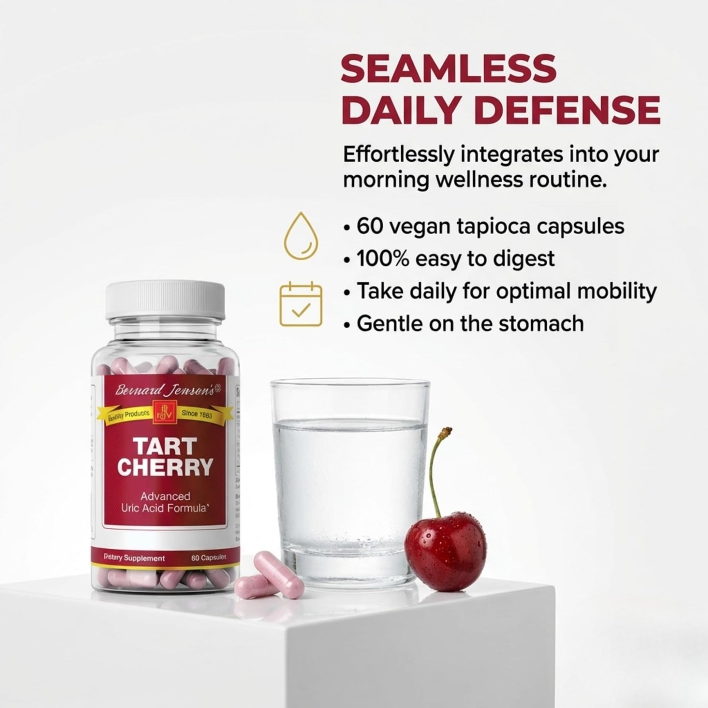 Bernard Jensen's Tart Cherry Uric Acid Formula 60 Capsules
