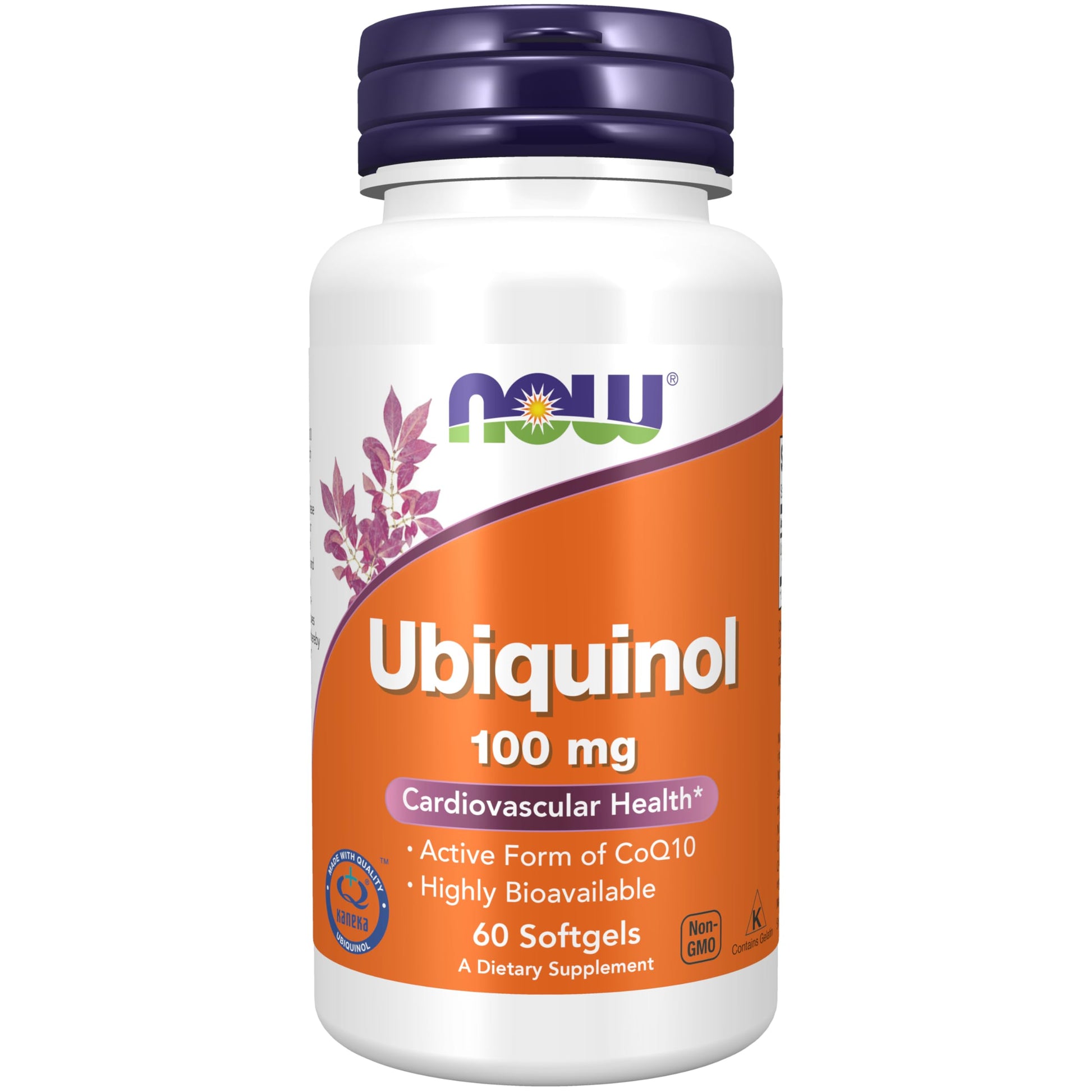 NOW Foods Ubiquinol 100 mg High Bioavailability (the Active Form of CoQ10) Softgels, 60 Softgels