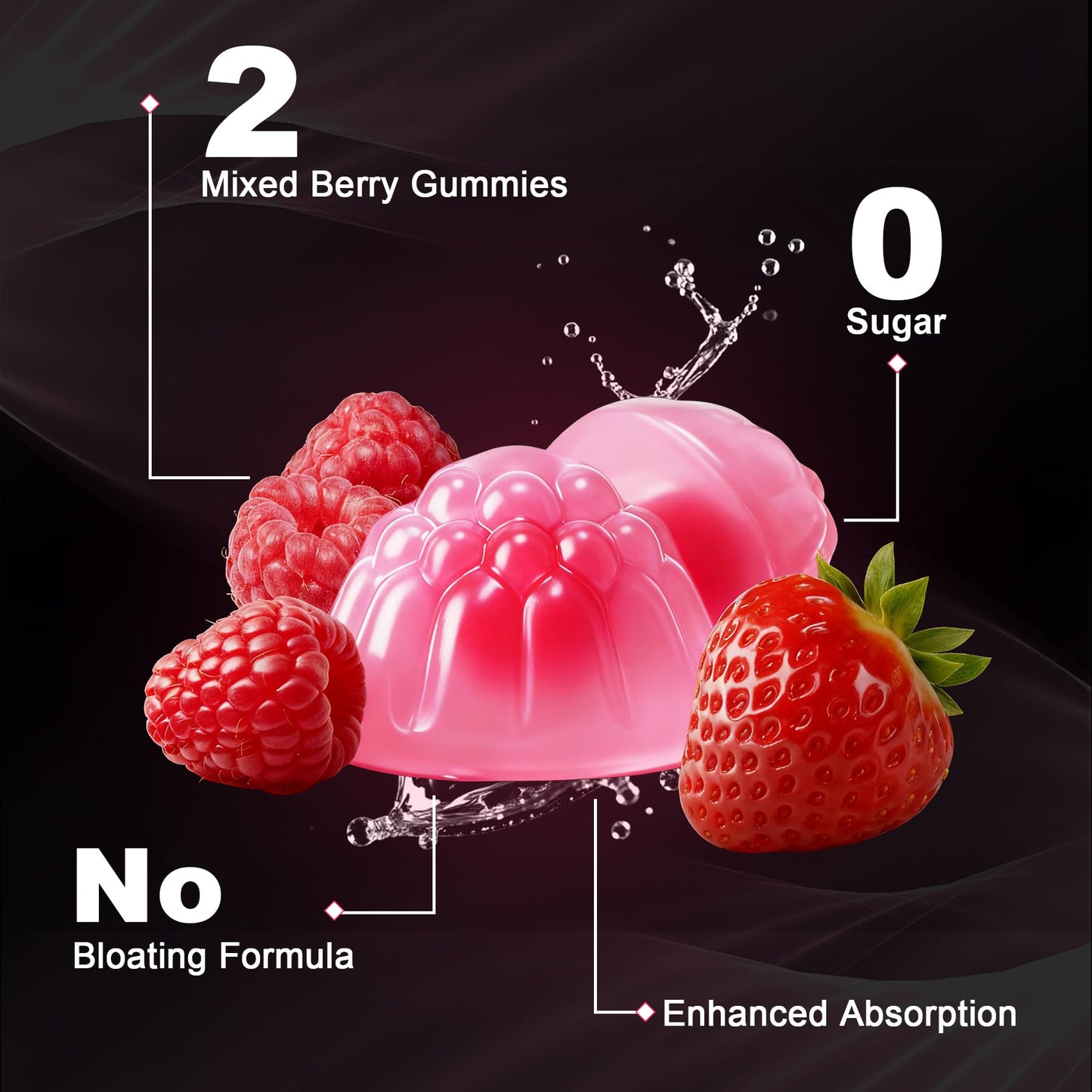 LanranBee Creatine Monohydrate Gummies for Women with Collagen, BCAA, L-Carnitine & Taurine – Strawberry Flavor, Sugar Free, 120 Count