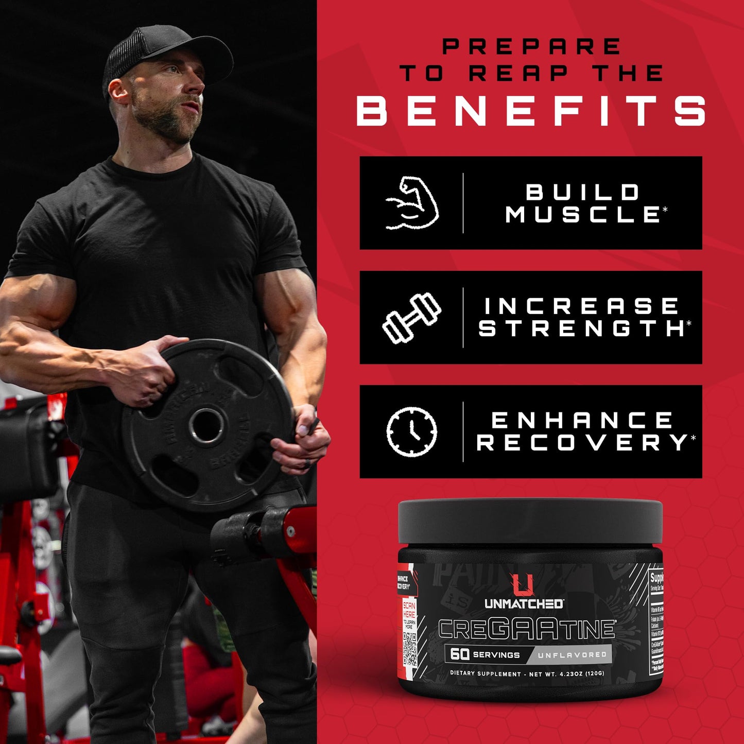 Unmatched Creatine Powder 4.23 Ounce