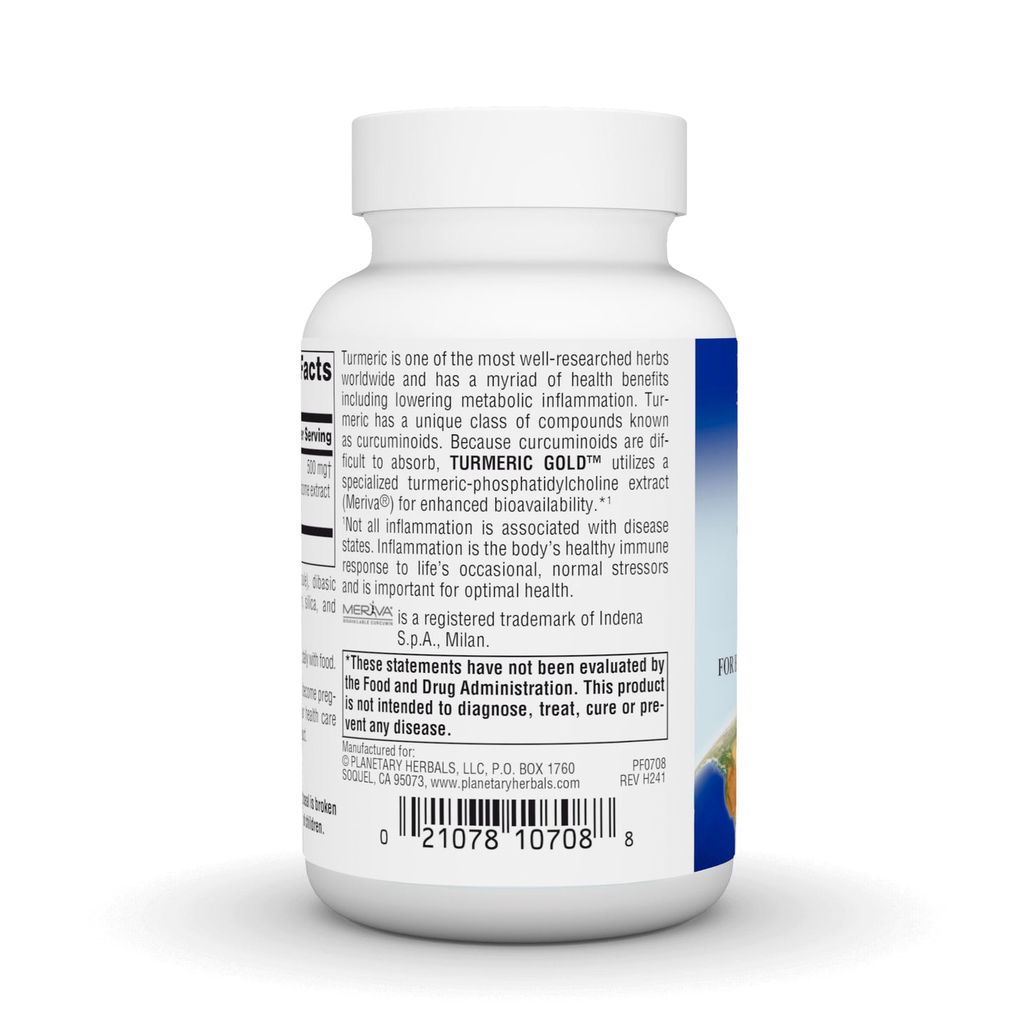 Planetary Herbals Turmeric Gold 500mg Capsules 60