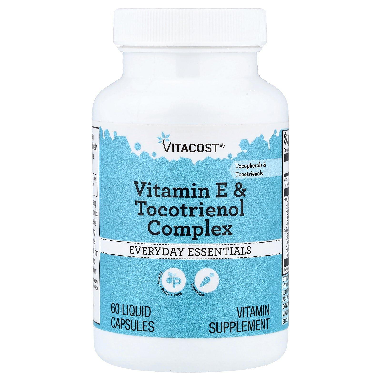 Vitacost Vitamin E & Tocotrienol Complex Capsule, 60 Capsules