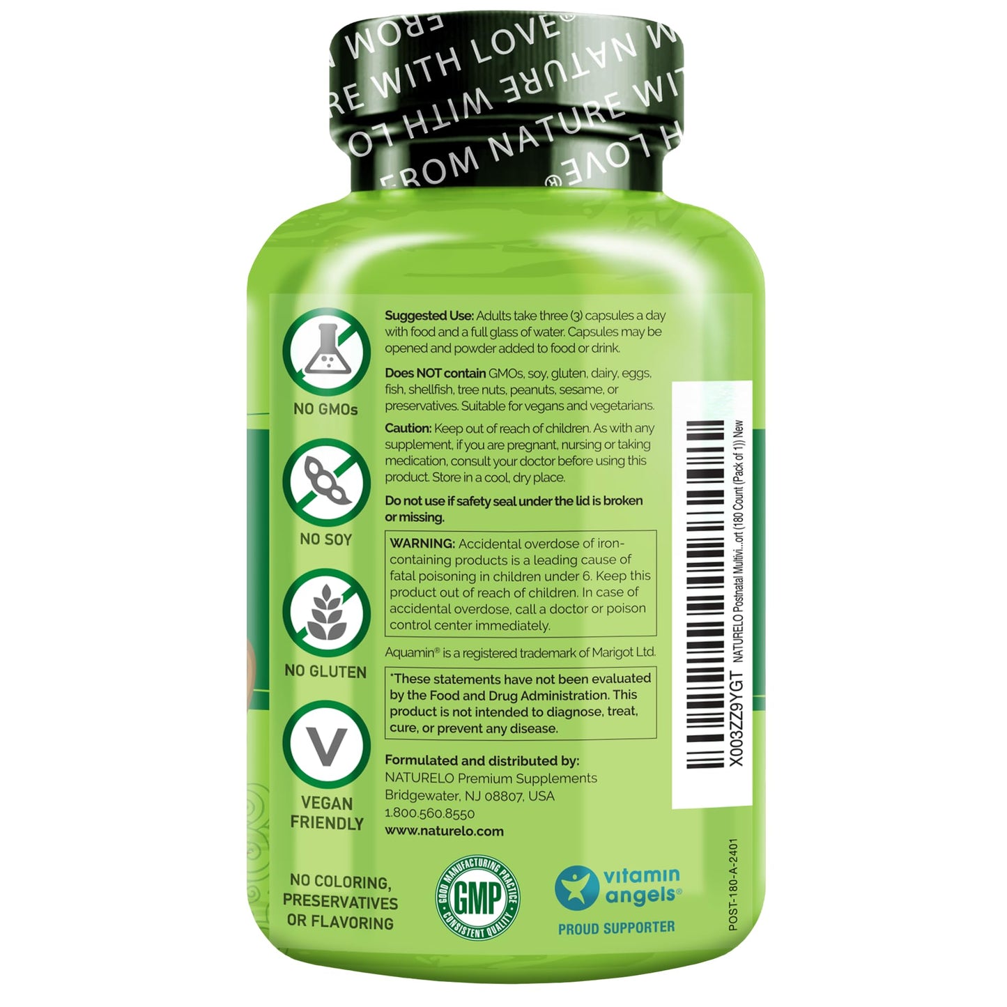 NATURELO Postnatal Multivitamin Capsule 180 Capsules