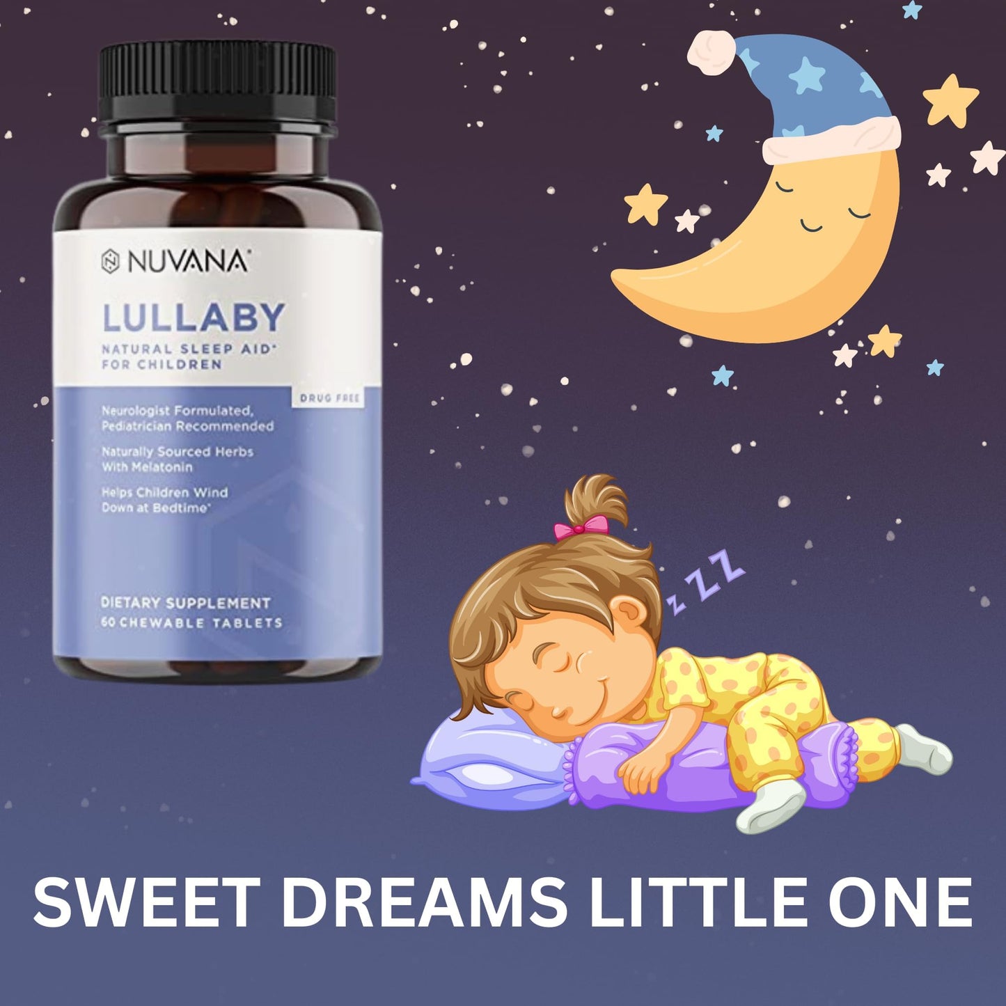 Nuvana Lullaby Chewable Tablets, 60 Count