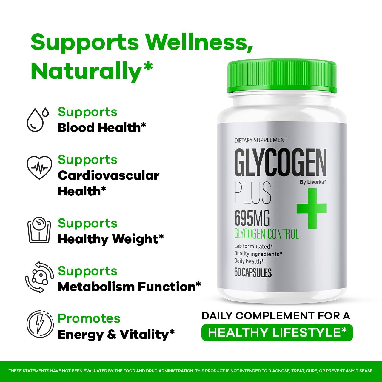 LIVORKA Glycogen Plus Capsules 60 Count