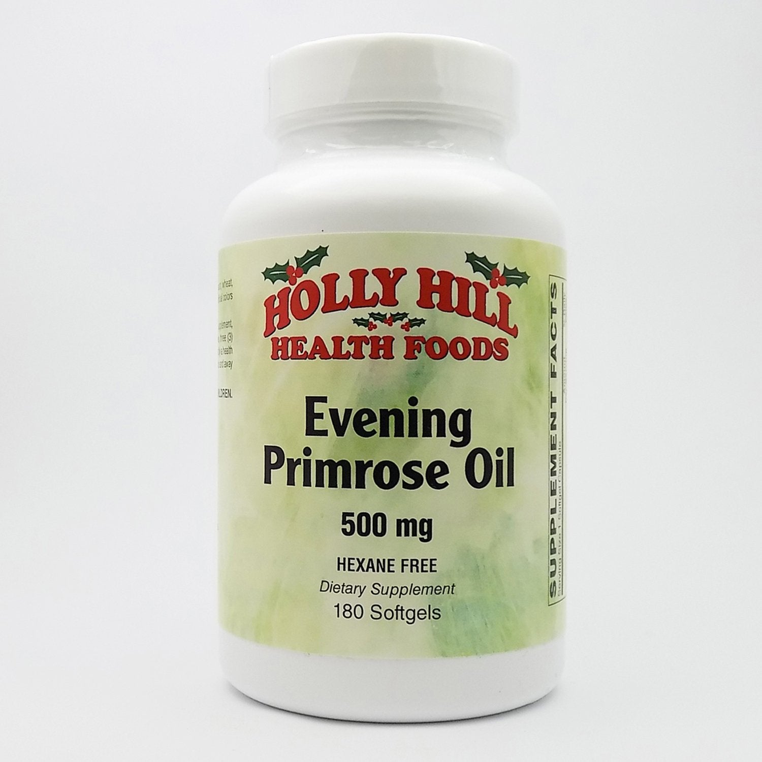Holly Hill Health Foods Evening Primrose Oil 500 mg Softgels 180