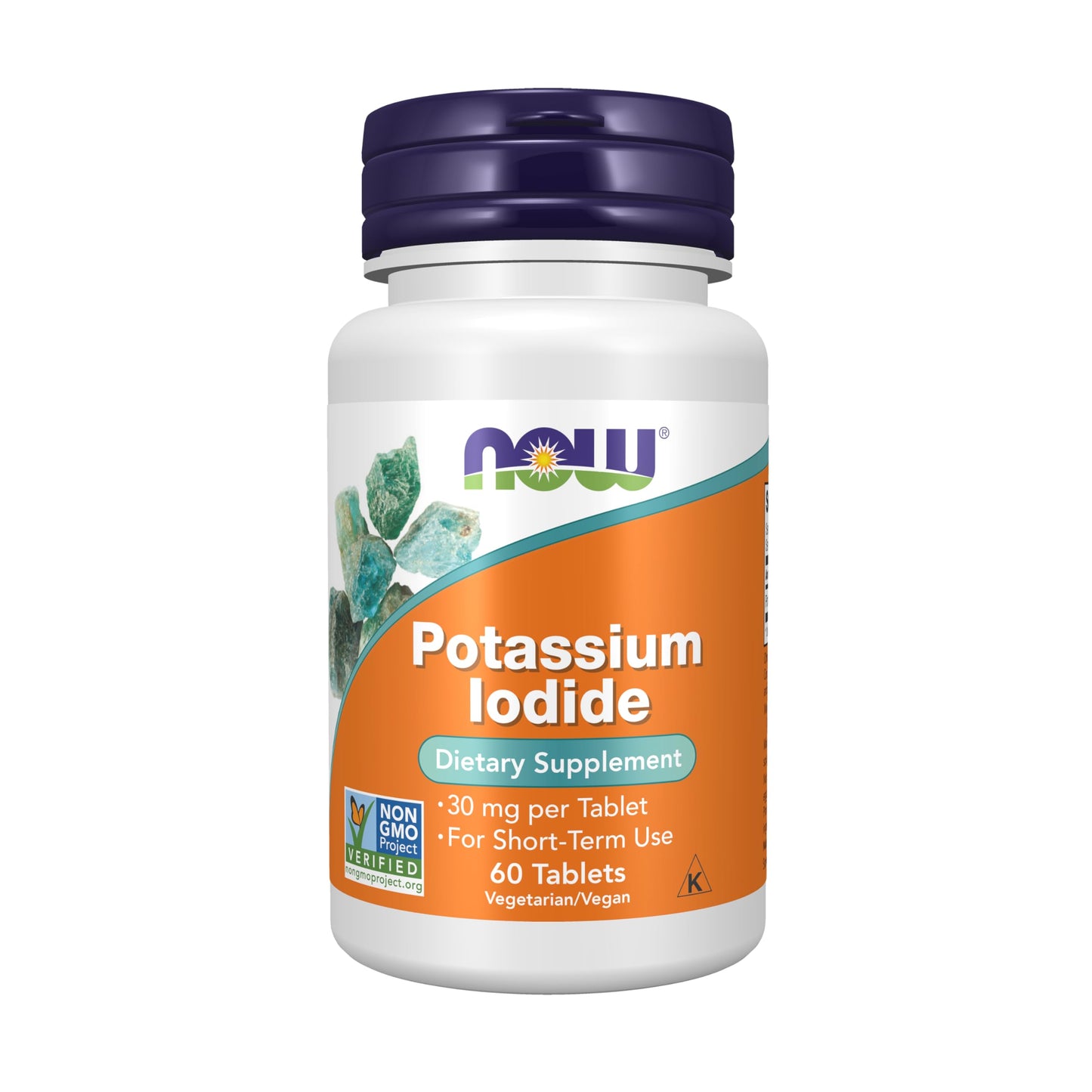 NOW Foods Potassium Iodide 30 mg Tablet, 60 Tablets