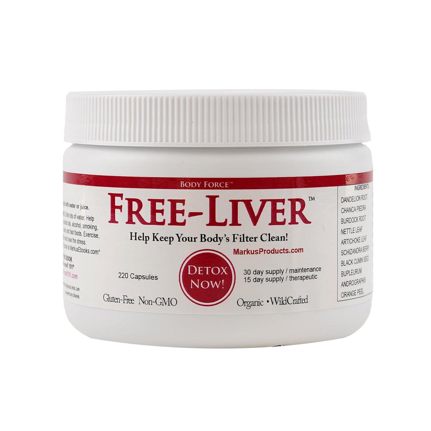 Body Force Liver Formula Capsules 220 Count