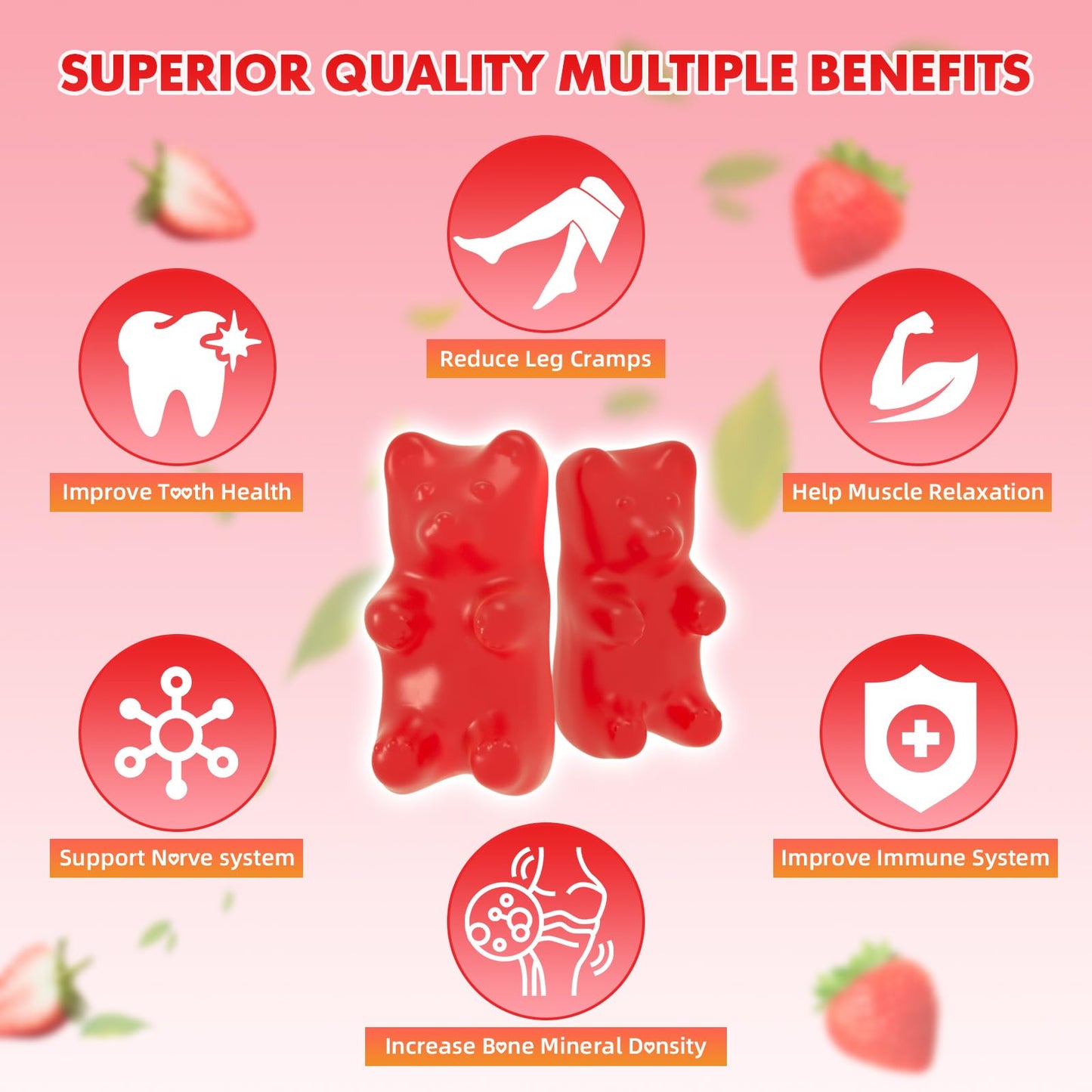 Youlikee Calcium Citrate Gummies 1200 mg 60 Count