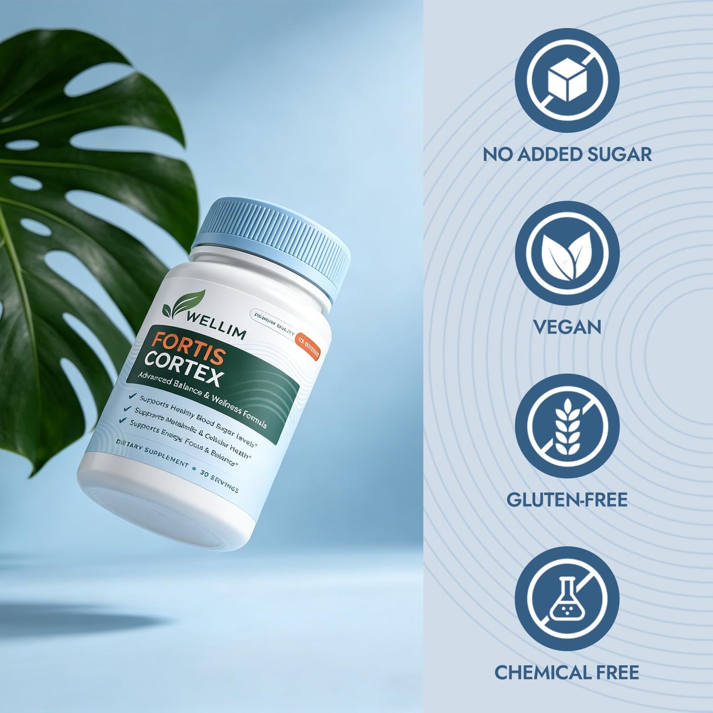 Herbies Wellim Fortiscortex 60 Capsules