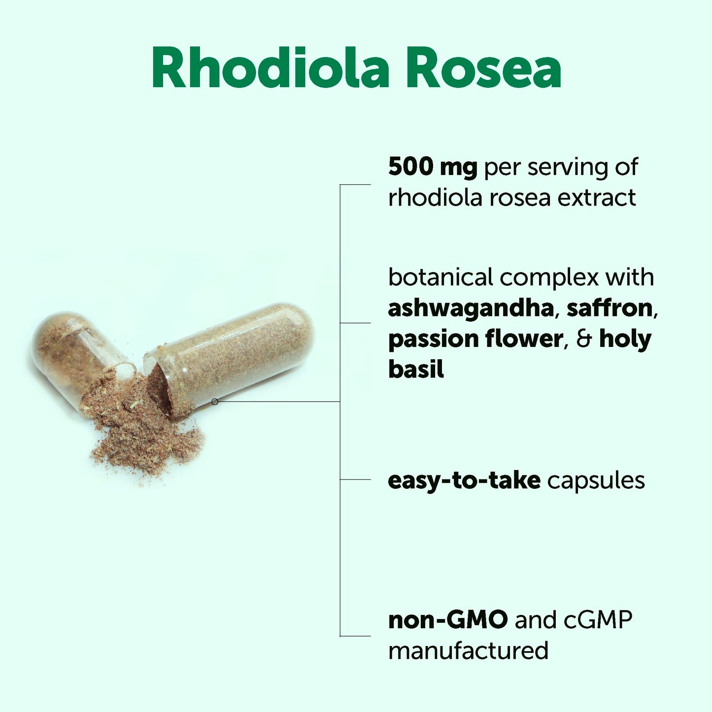 Micro Ingredients Rhodiola Rosea Supplement Capsule 240 Count