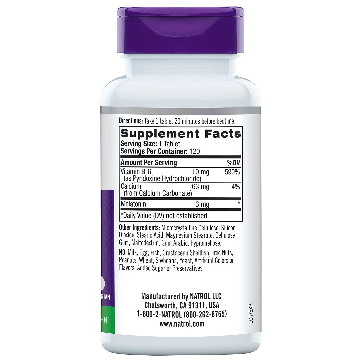 Natrol Melatonin 3mg Tablets Sleep Aid, 120 Count