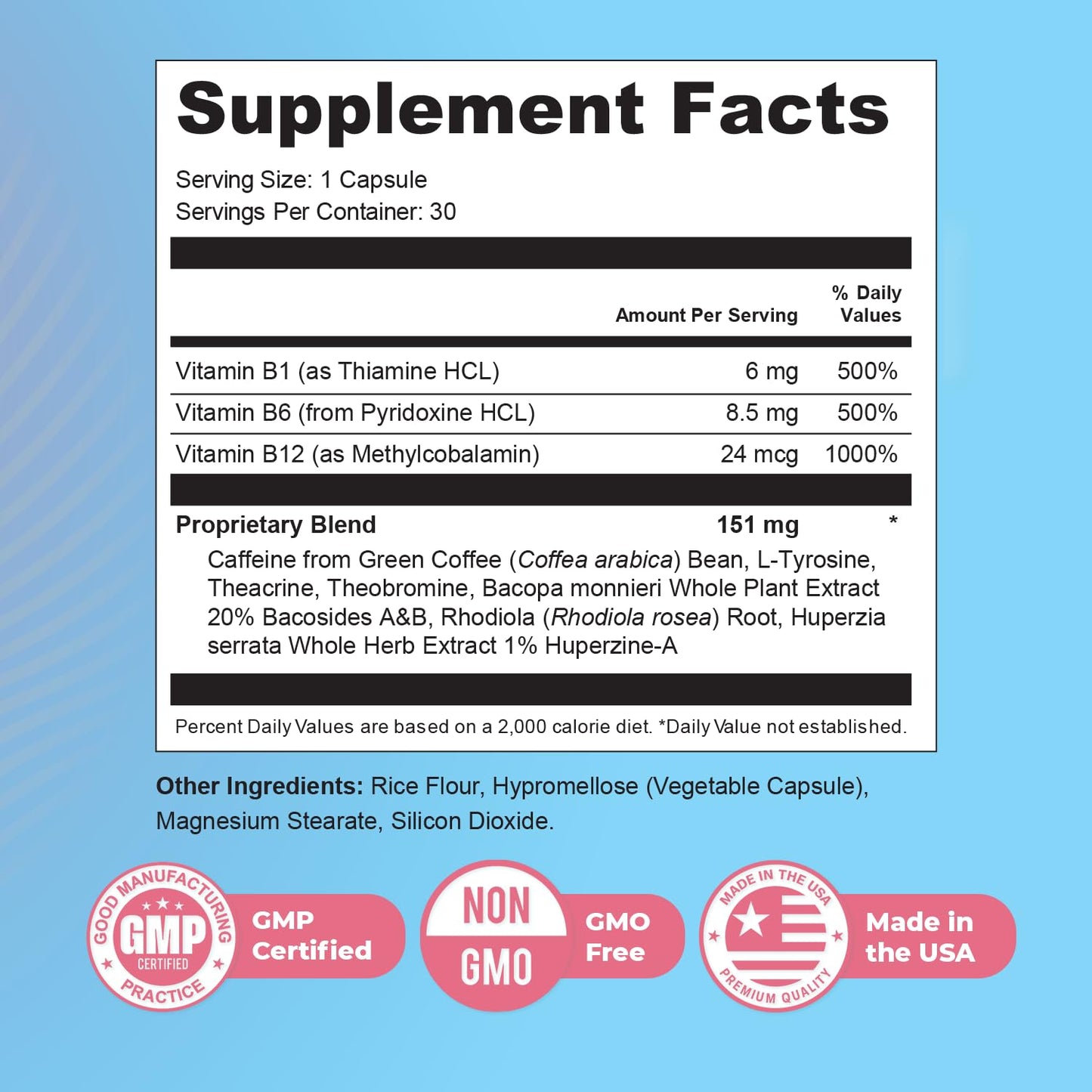 Nature’s NutriWave Memyts B Vitamins & Herbal Extract Capsules, Capsule, 90 Count