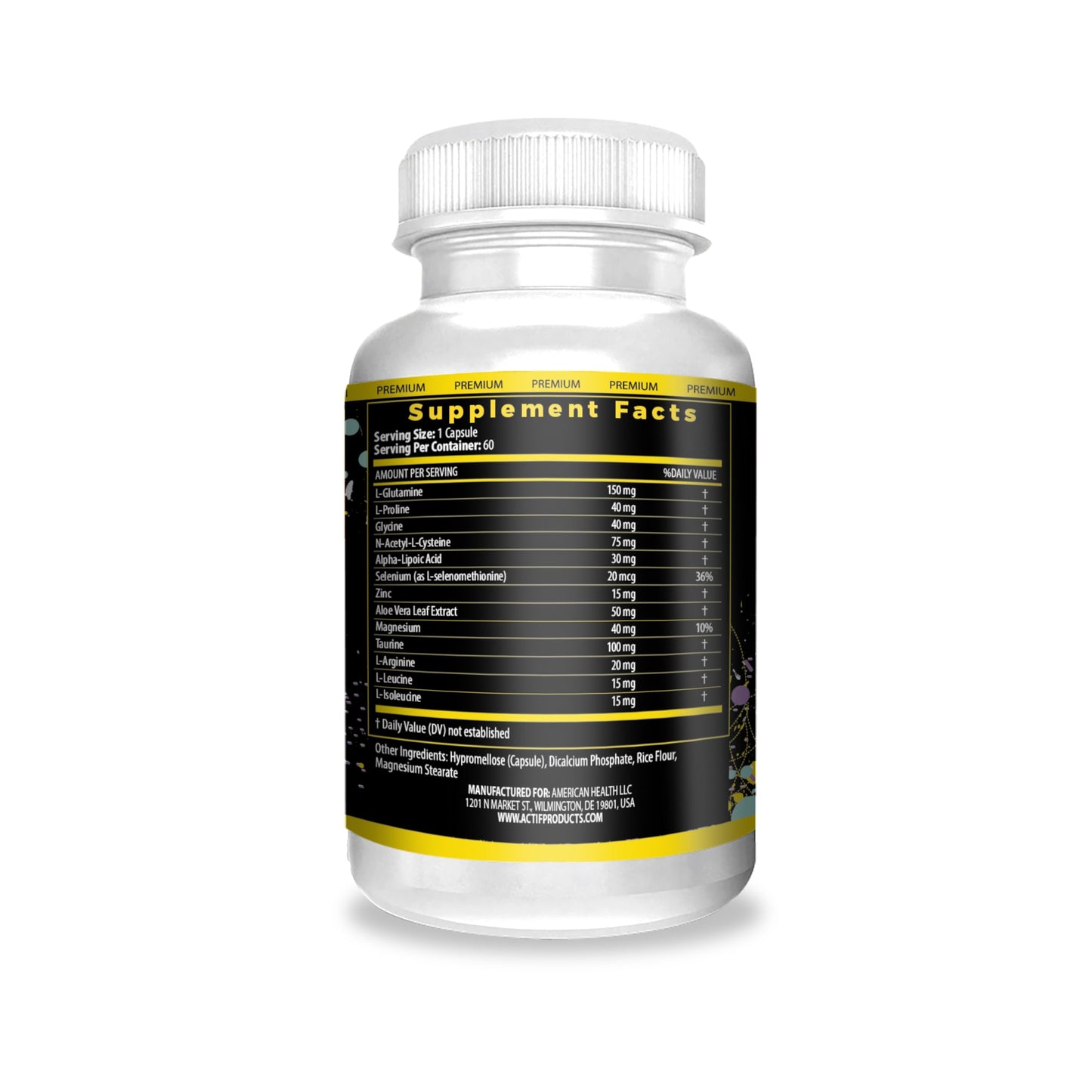 ACTIF BPC 157 with 10+ Advanced Factors Capsules 60 Count