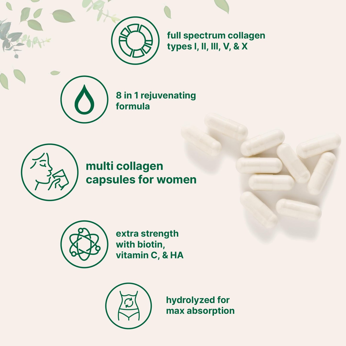 Micro Ingredients Vitamin D3 5000iu + K2 100mcg Softgels & Multi Collagen Complex Bundle, 540 Capsules