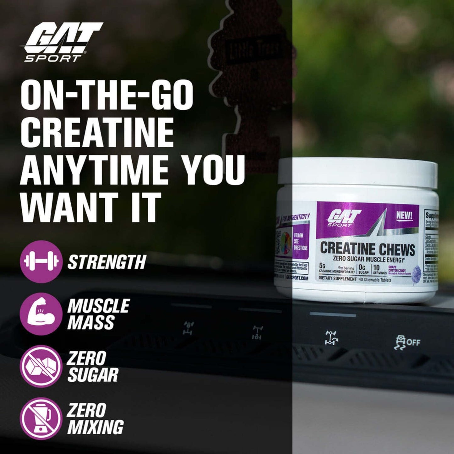 GAT SPORT Creatine Chews 40 Tablets