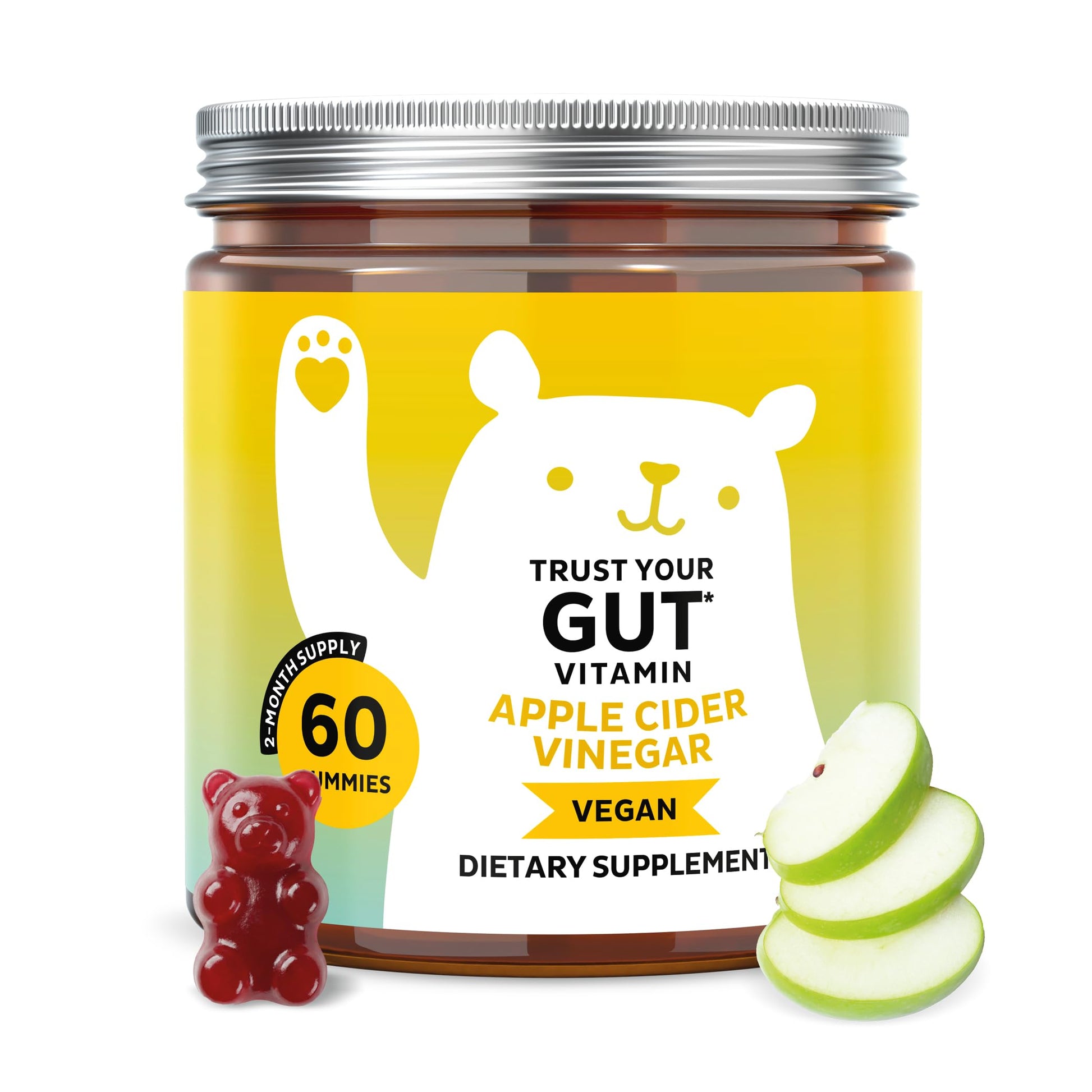 Bears with Benefits Apple Cider Vinegar Gummies 60 Gummies