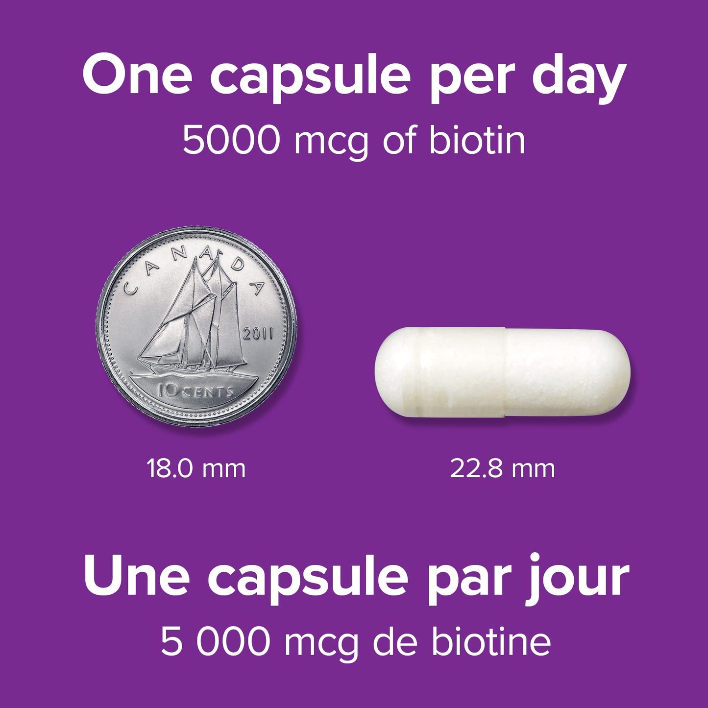 Webber Naturals Biotin 5000 mcg Vegetarian Capsules, 60 Capsules