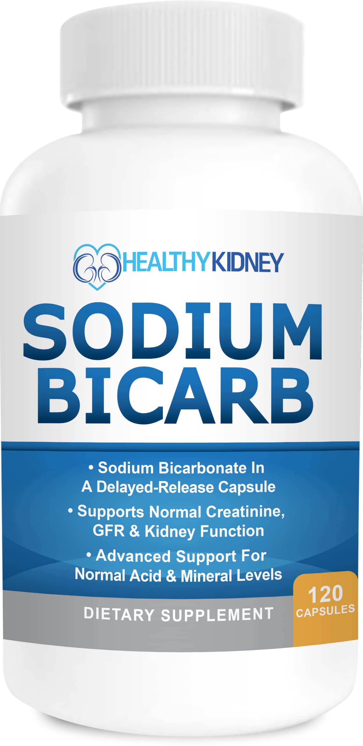 Kidney Restore Stone Solution Capsules and Sodium Bicarbonate 650mg Capsules Delayed Release, 60 Servings and 120 Pills