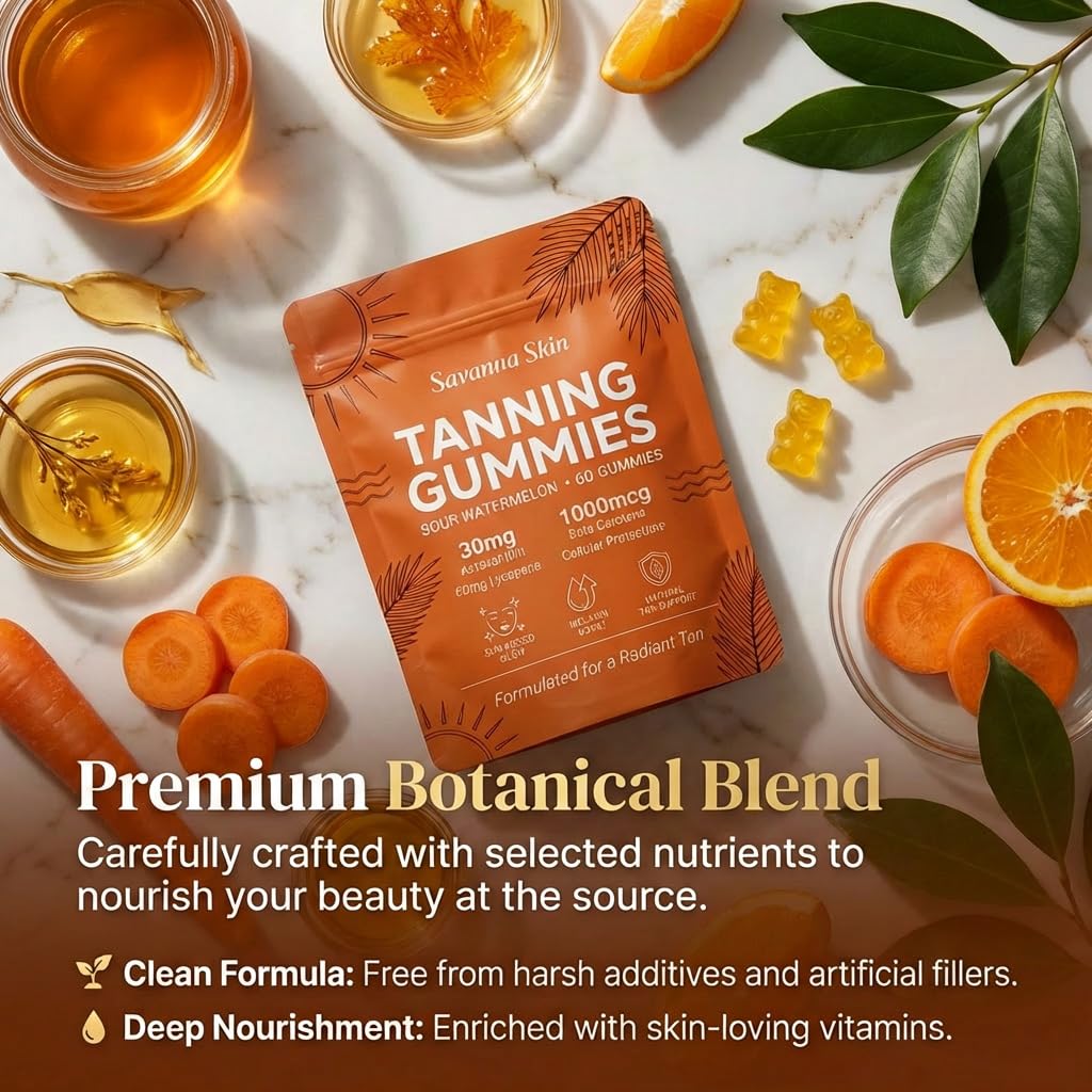 Lyva Savanna Skin Tanning 60 Vegan Gummies