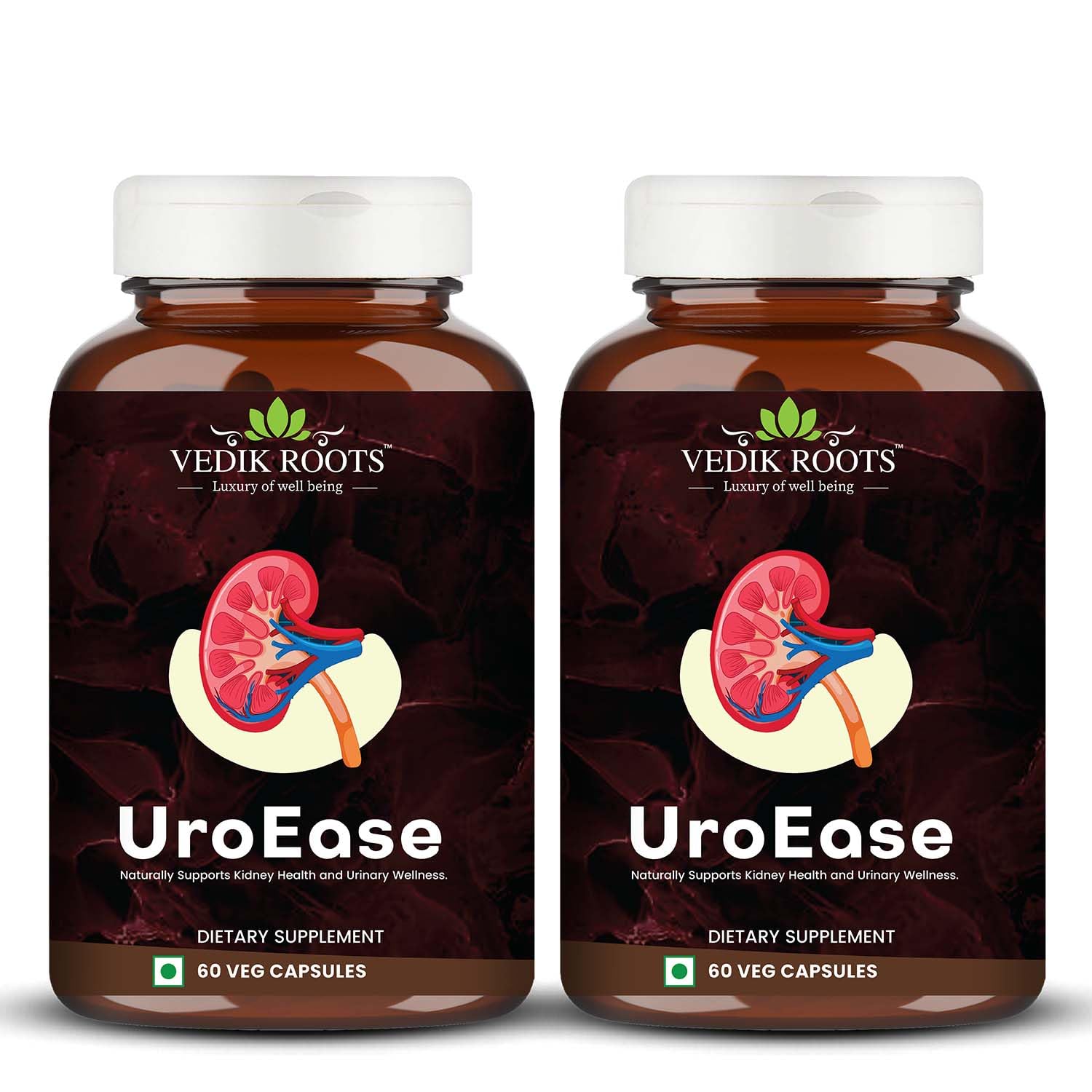 VEDIKROOTS UroEase 60 Capsules