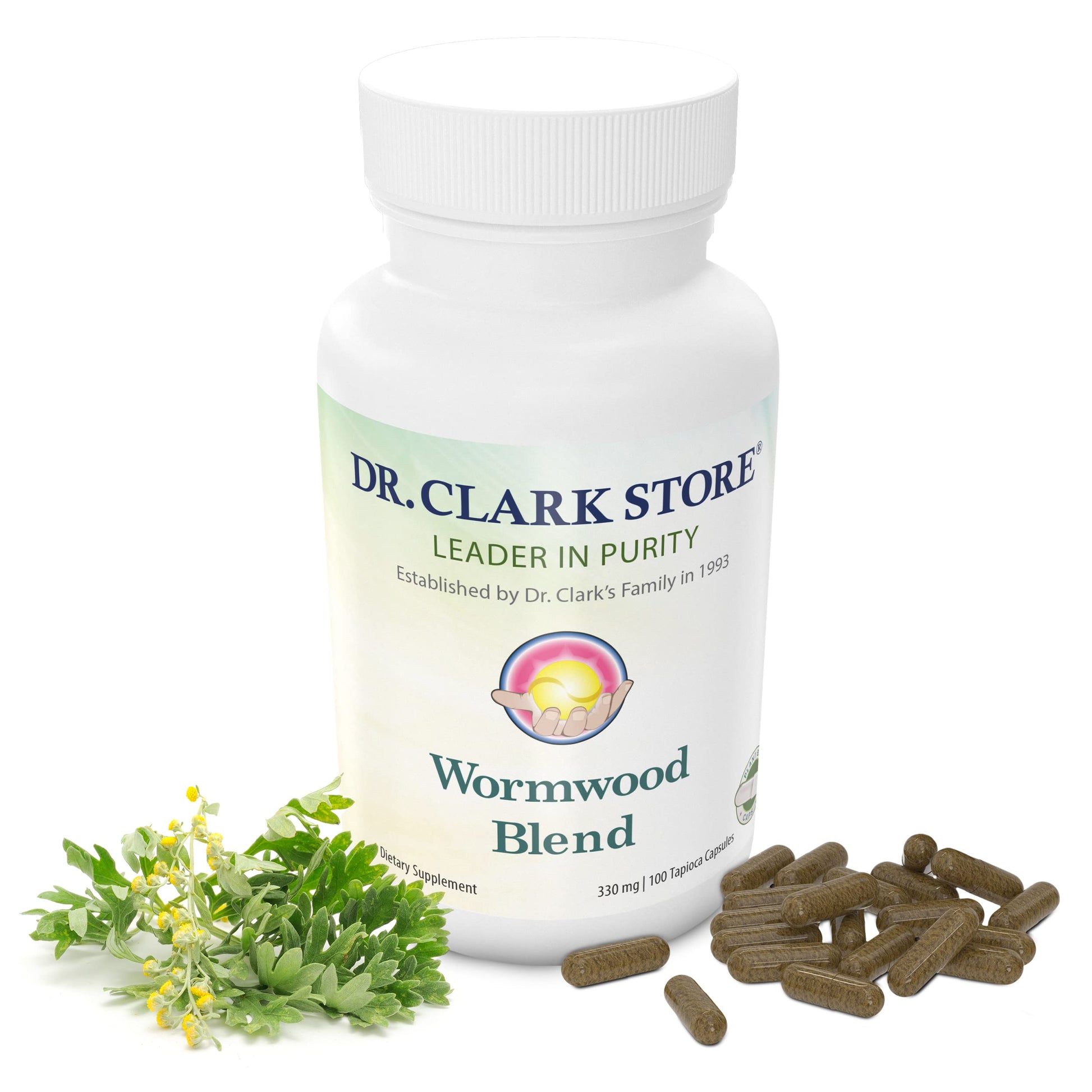 Dr Clark Store Superblend Wormwood 330 mg Capsules, 100 Count