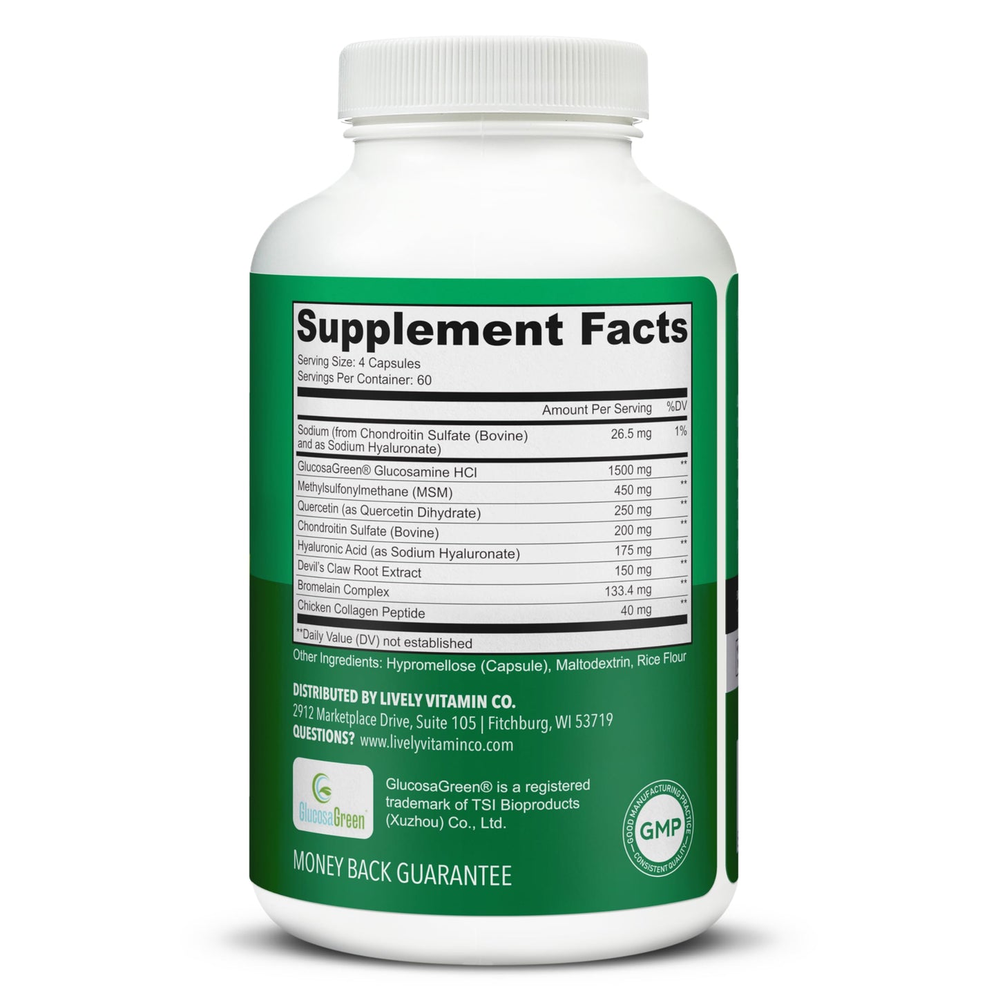 LIVELY VITAMIN CO Joint Jive Capsules 240 Count