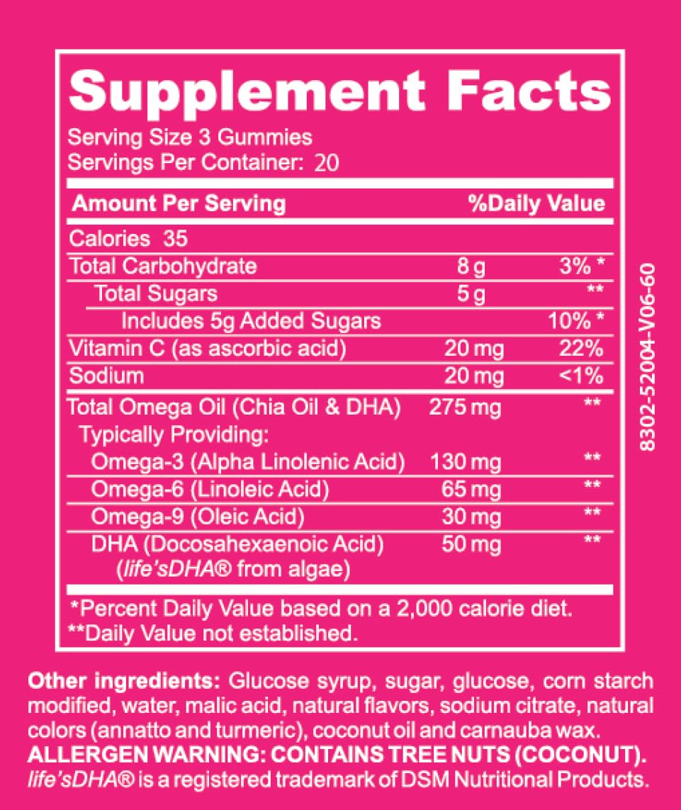 VitaVive Nutritions Omega Plus DHA Adult Gummies 60 Gummies