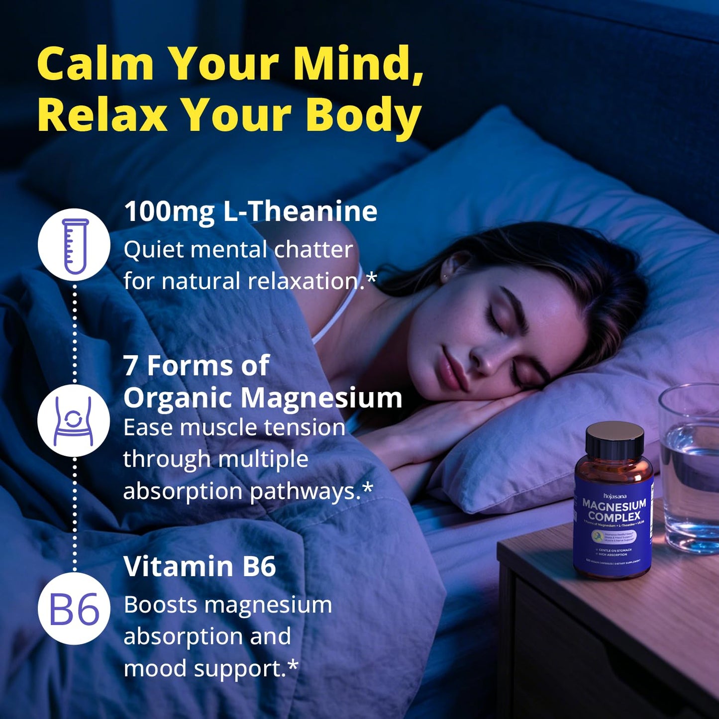 HojaSana Magnesium Complex 120 Capsules