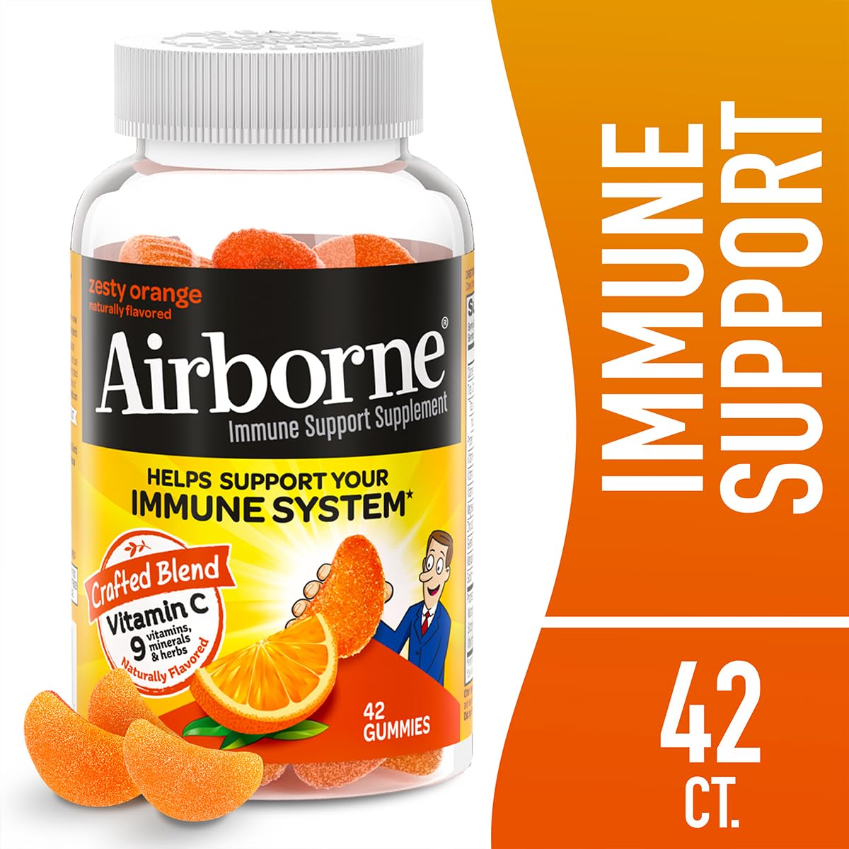 Airborne Vitamin C 750mg Immune Support Gummies, 42 Gummies