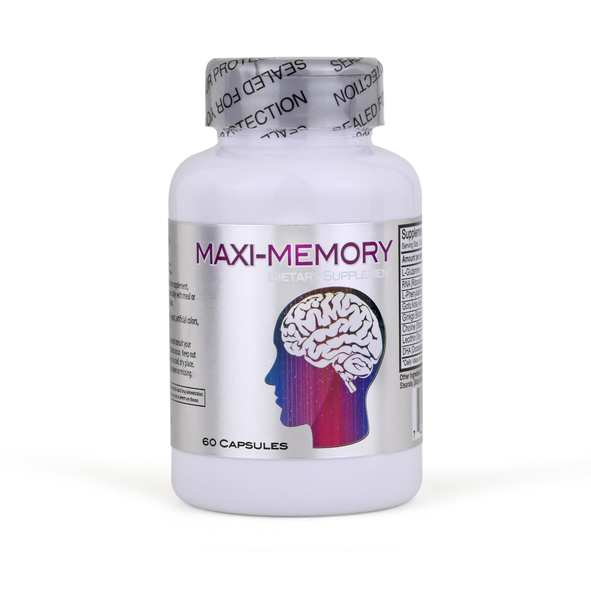 Nu-Health Maxi Memory Brain Supplements for Memory and Focus Softgels 200 Count