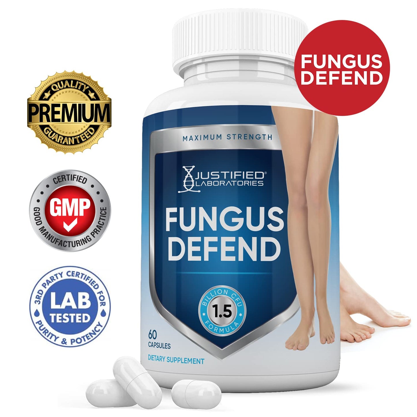 Justified Laboratories Fungus Defend Probiotic Capsule, 180 Capsules